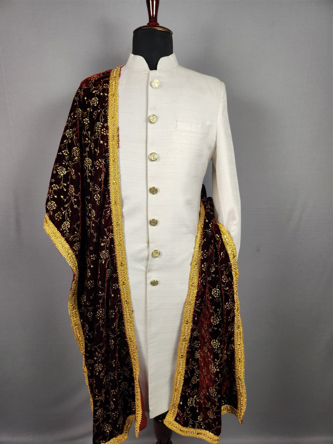 Red Wedding Shawl for Groom