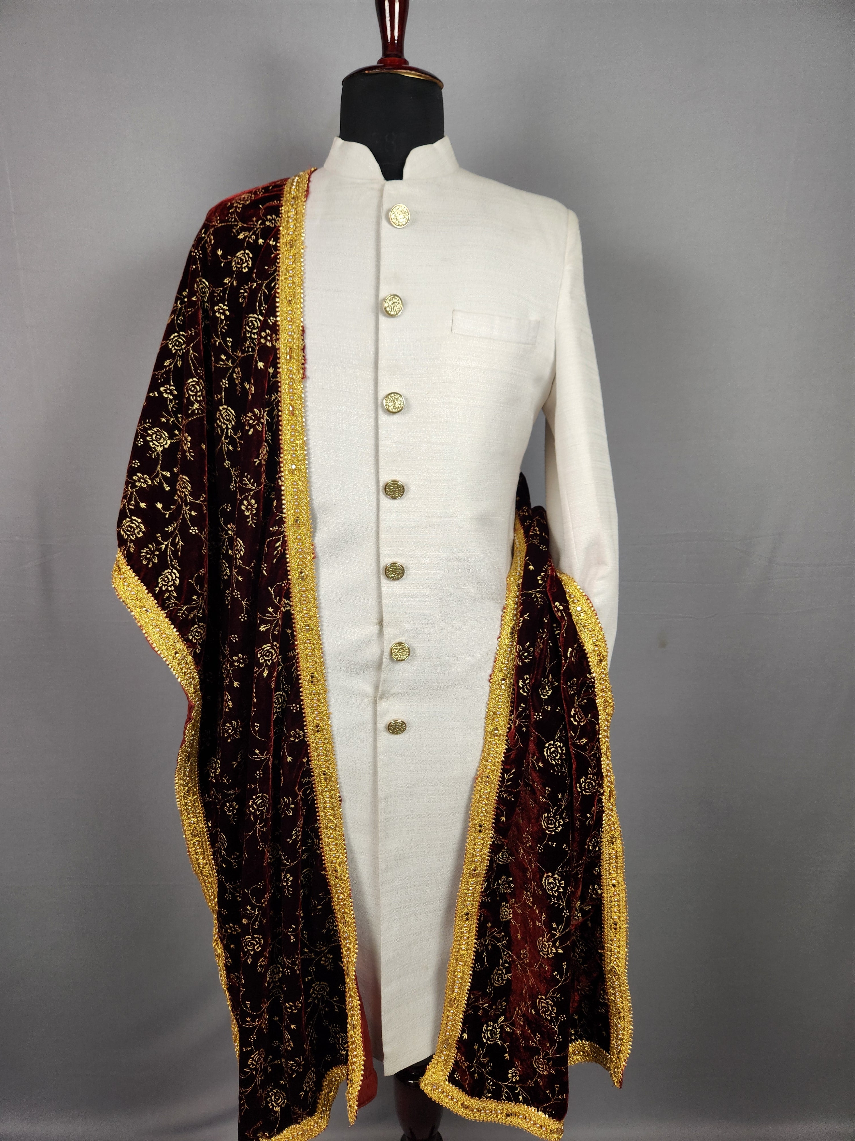 Red Wedding Shawl for Groom