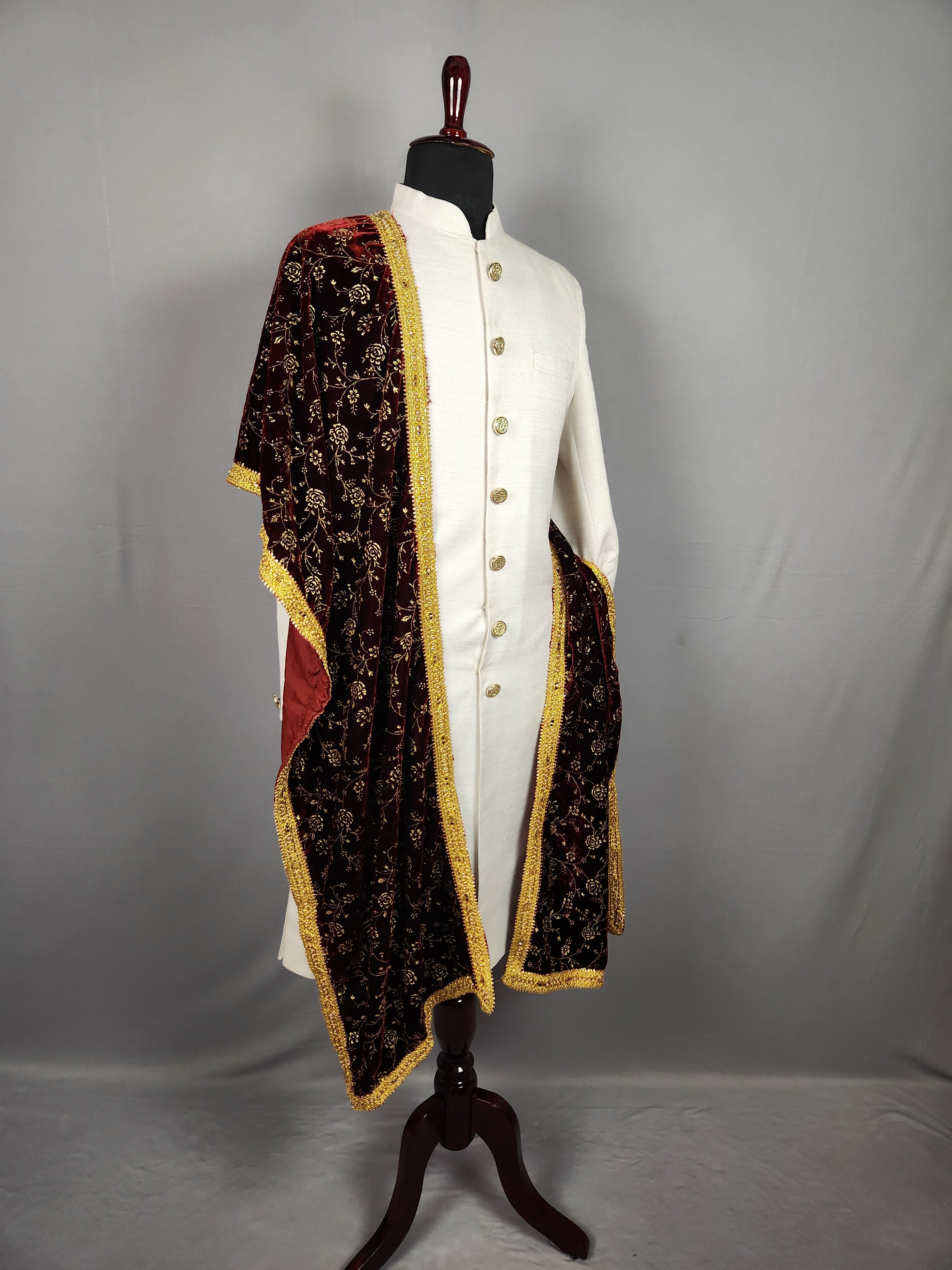 Red Wedding Shawl for Groom