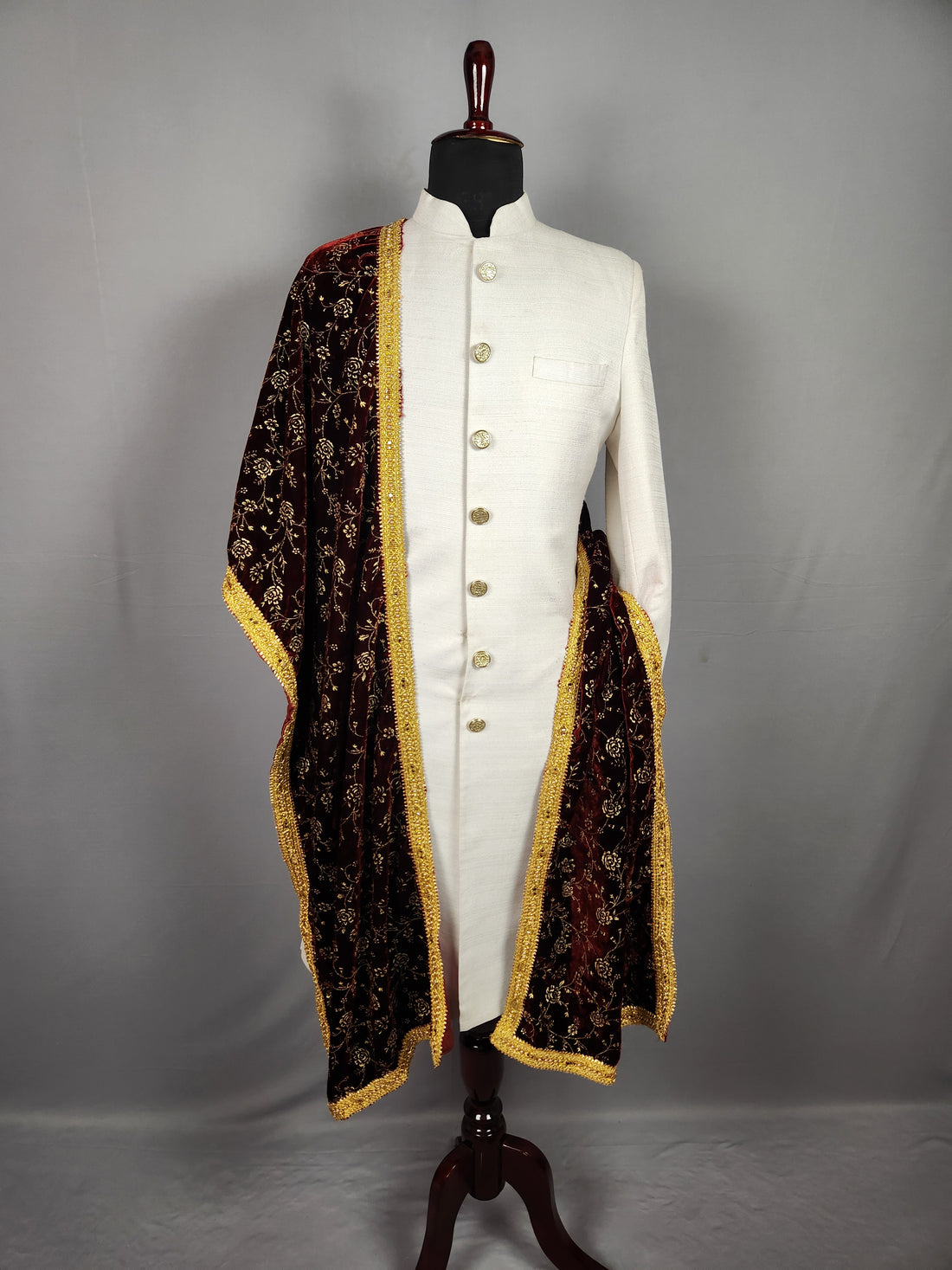 Red Wedding Shawl for Groom