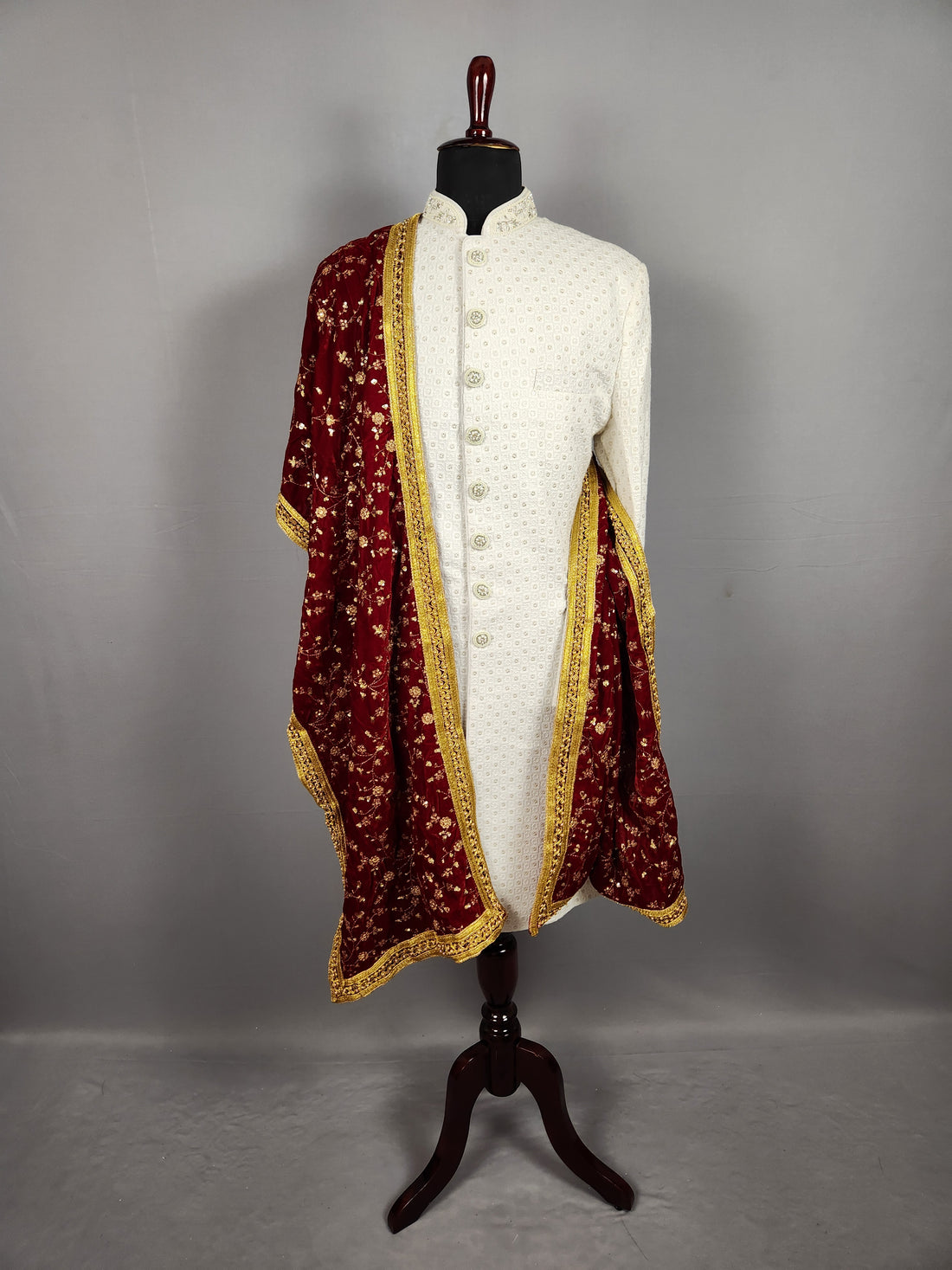 Red Wedding Shawl for Groom