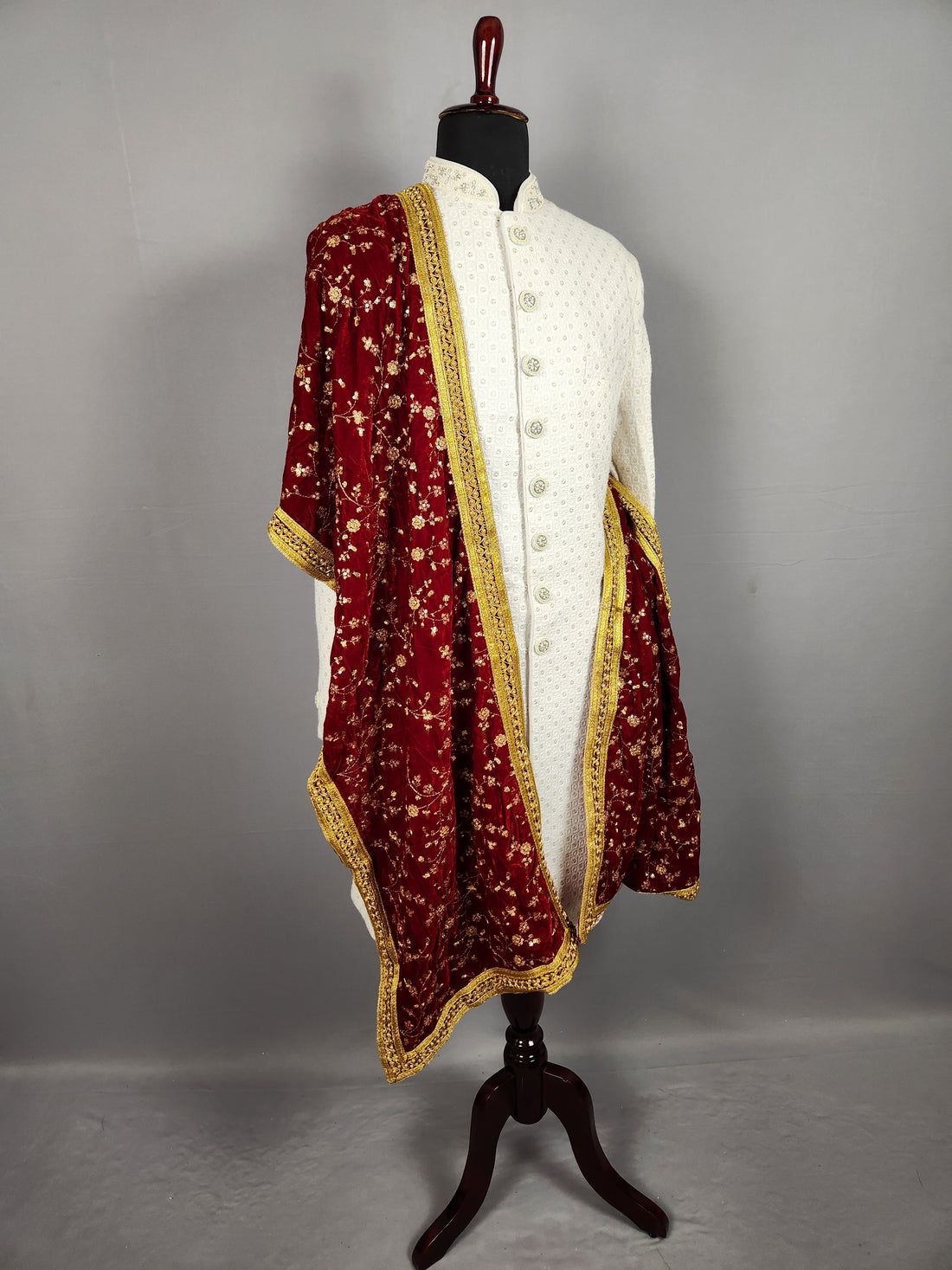 Red Wedding Shawl for Groom