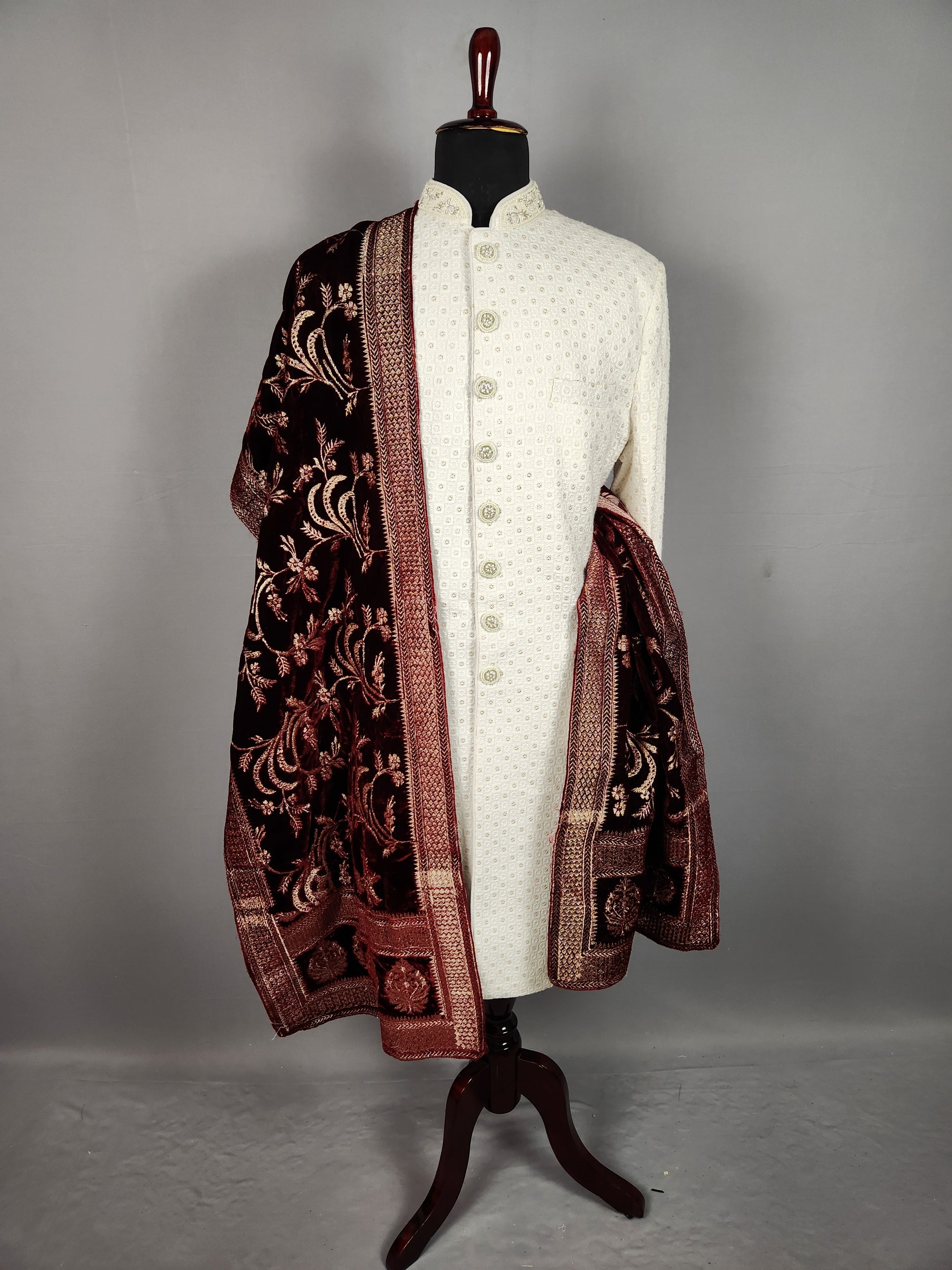 Red Wedding Shawl for Groom