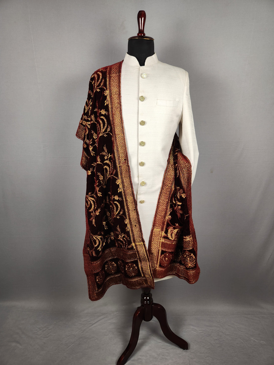 Red Wedding Shawl for Groom