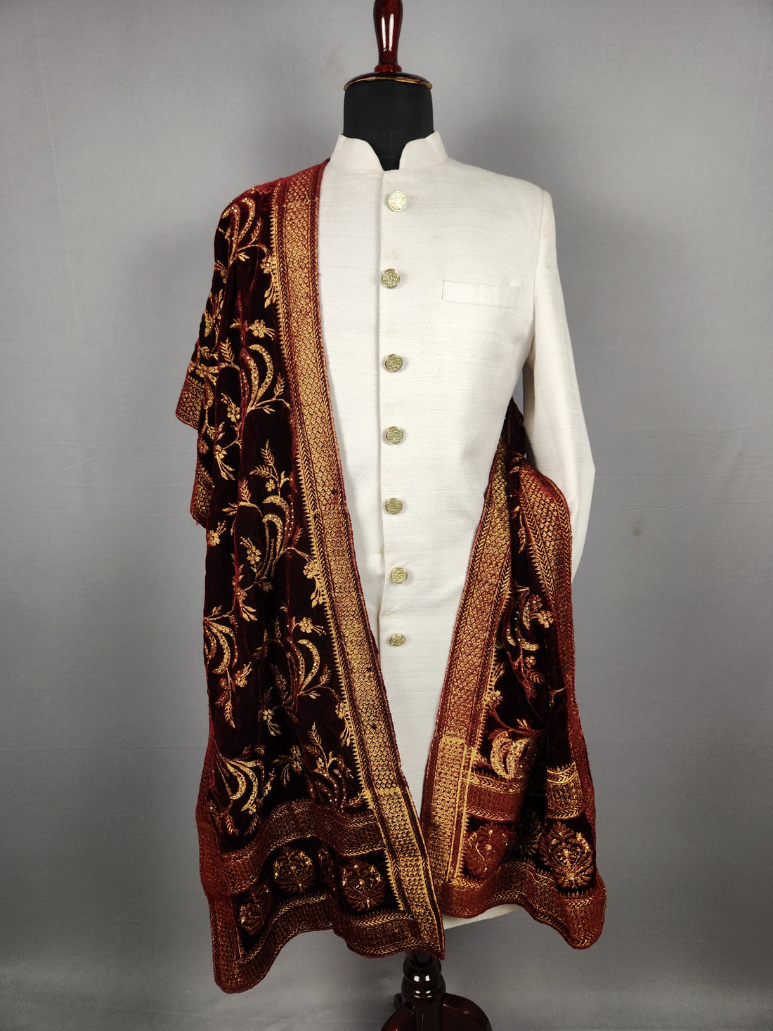 Red Wedding Shawl for Groom