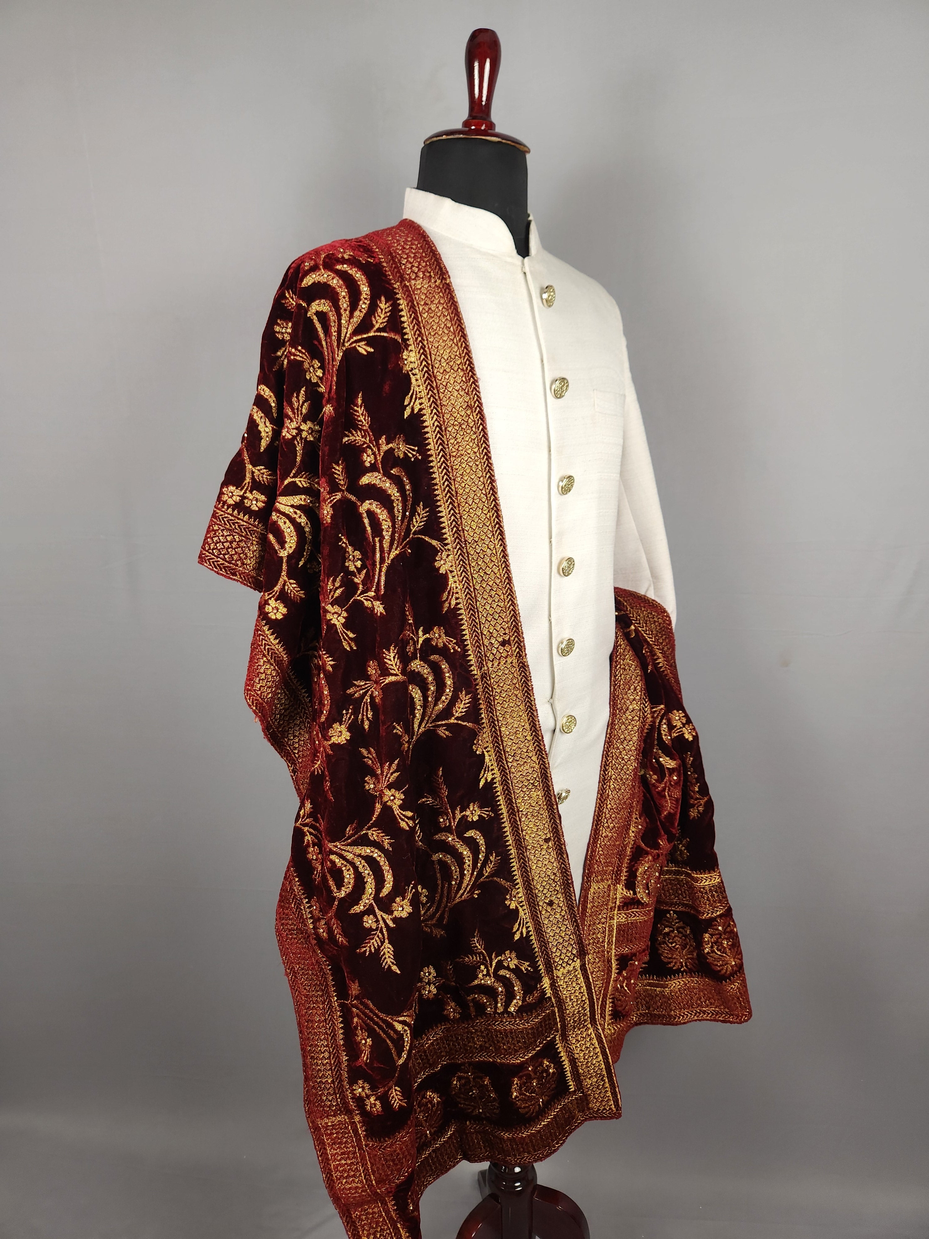 Red Wedding Shawl for Groom