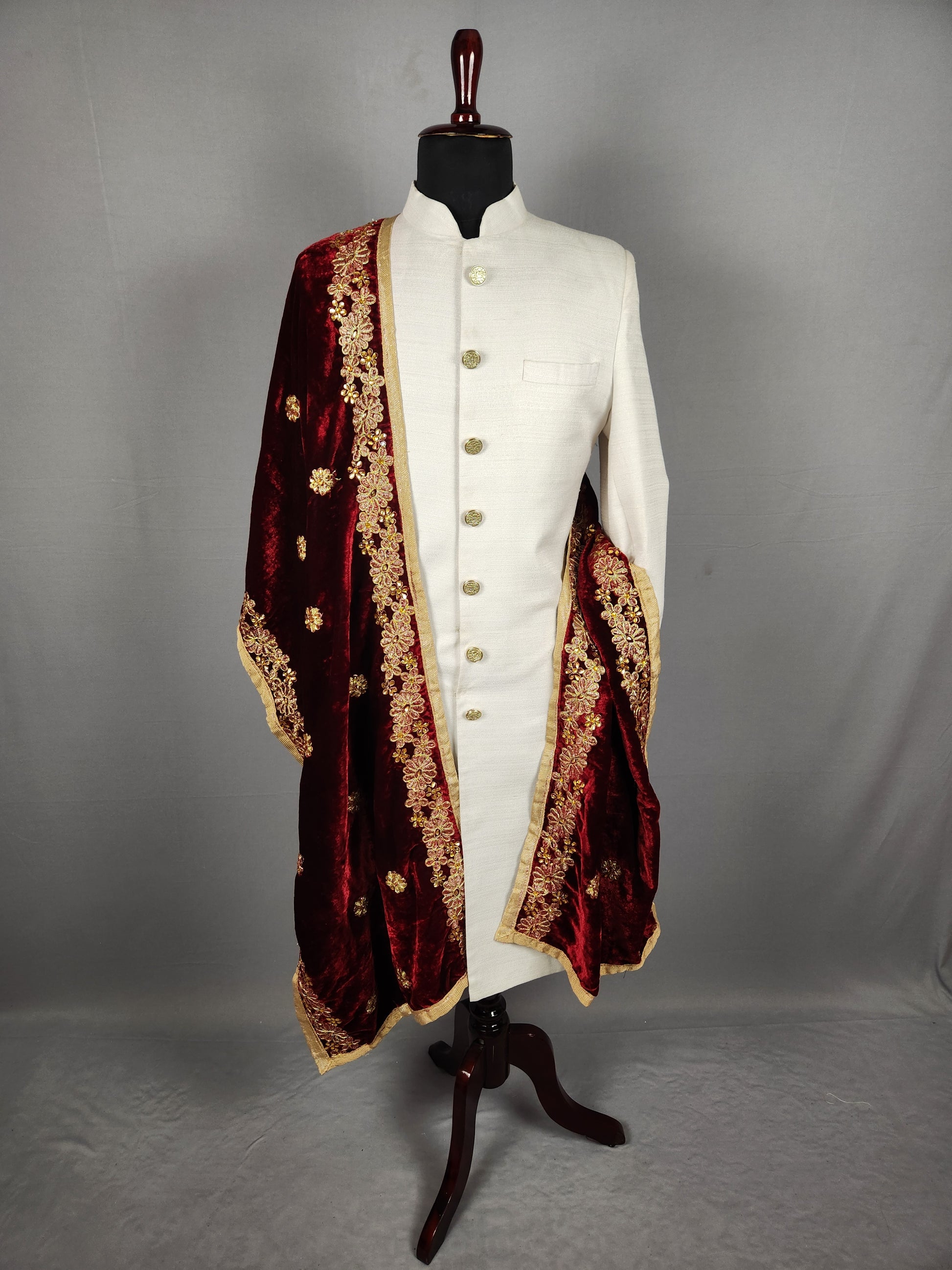 Red Wedding Shawl for Groom