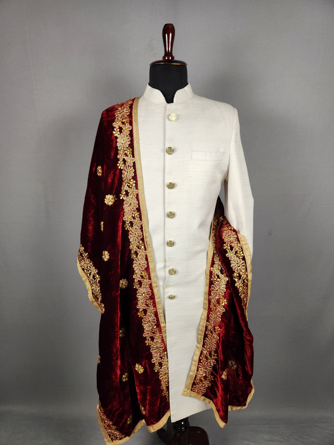 Red Wedding Shawl for Groom