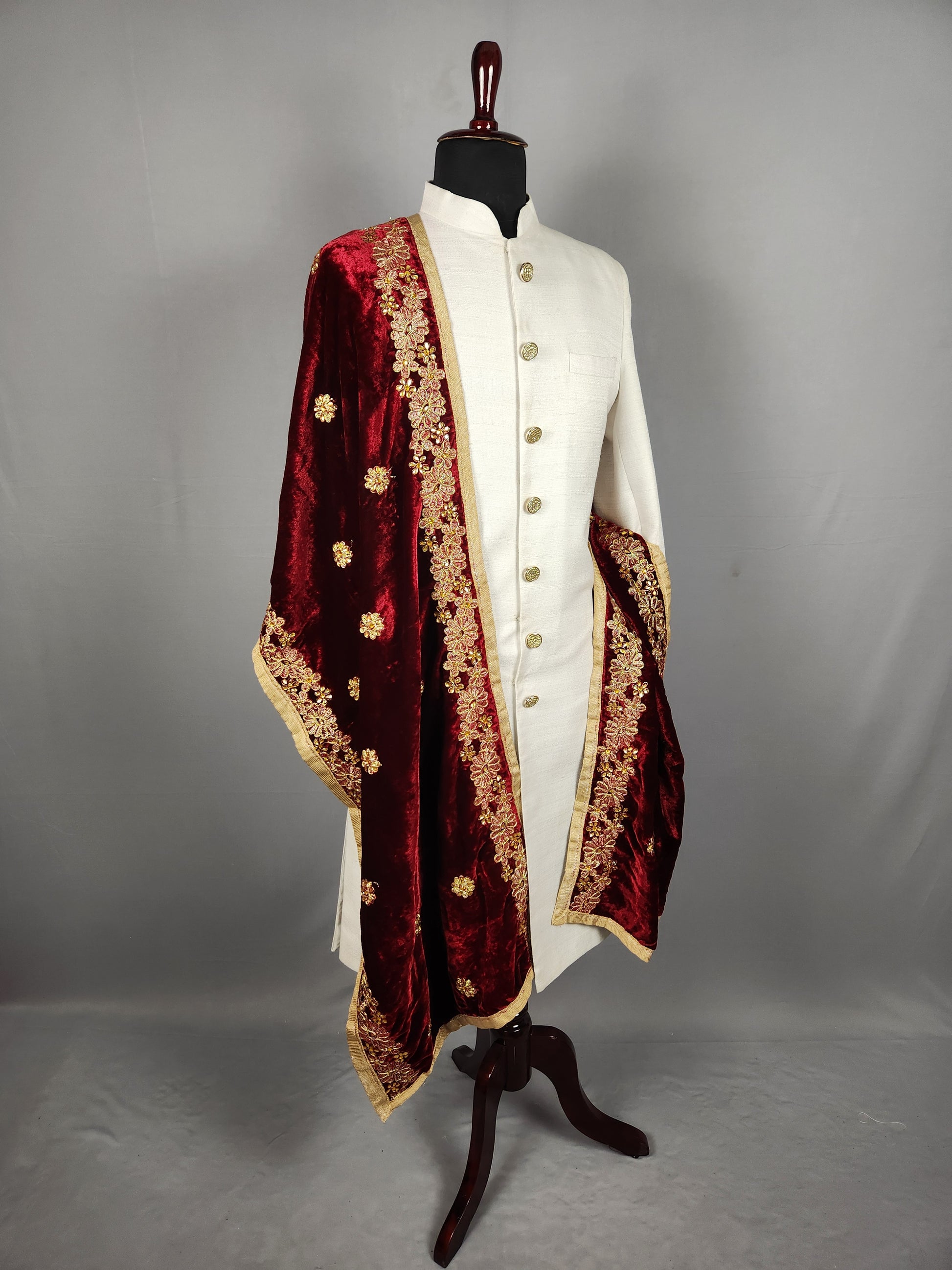 Red Wedding Shawl for Groom