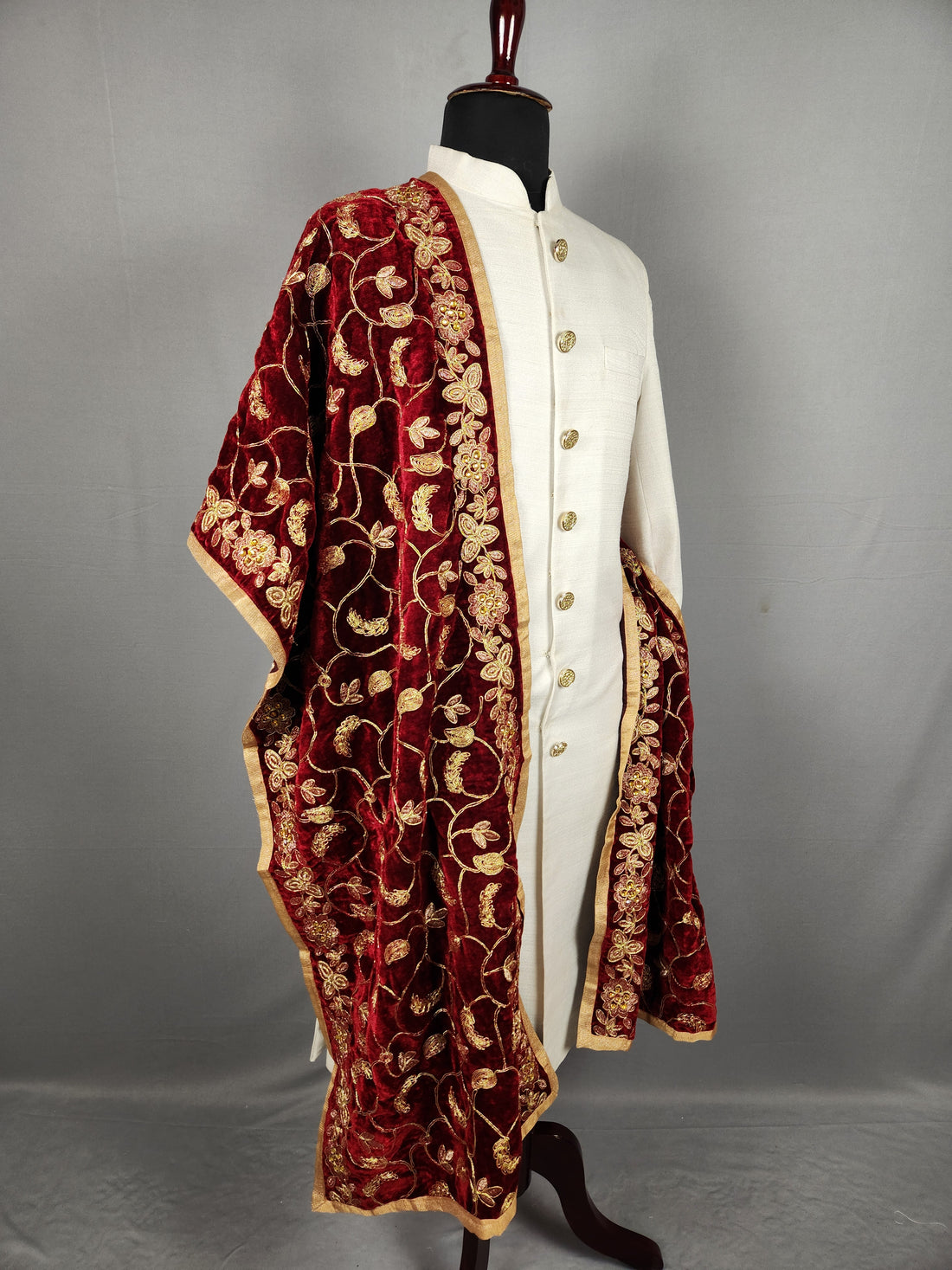 Red Wedding Shawl for Groom