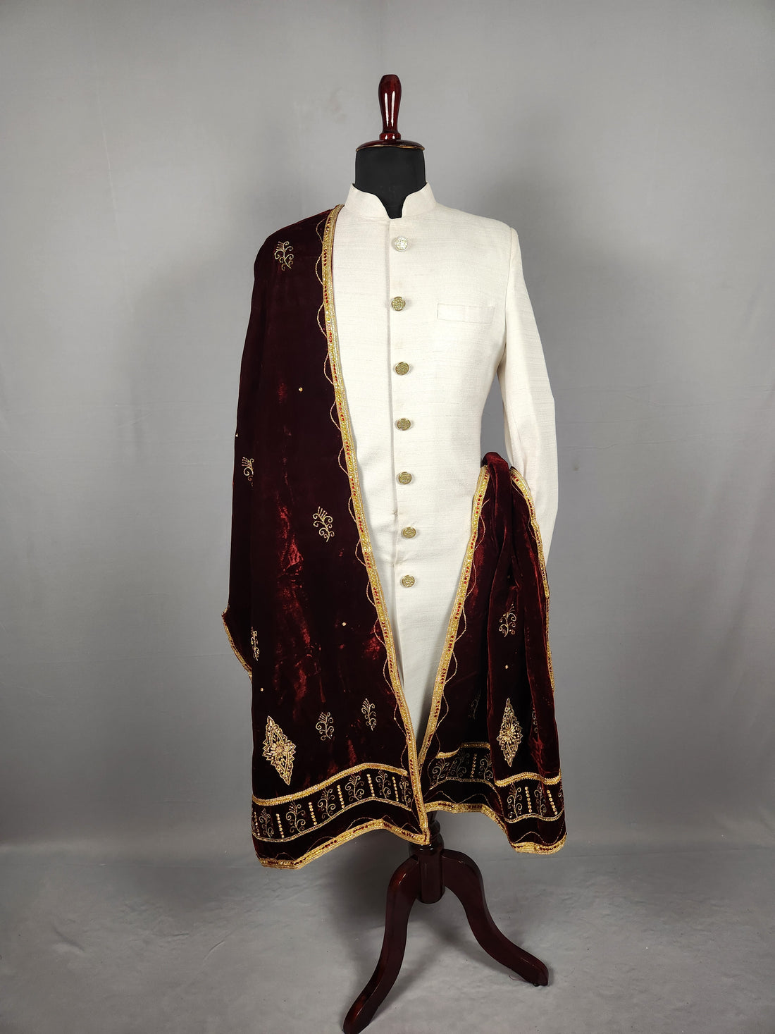 Red Wedding Shawl for Groom