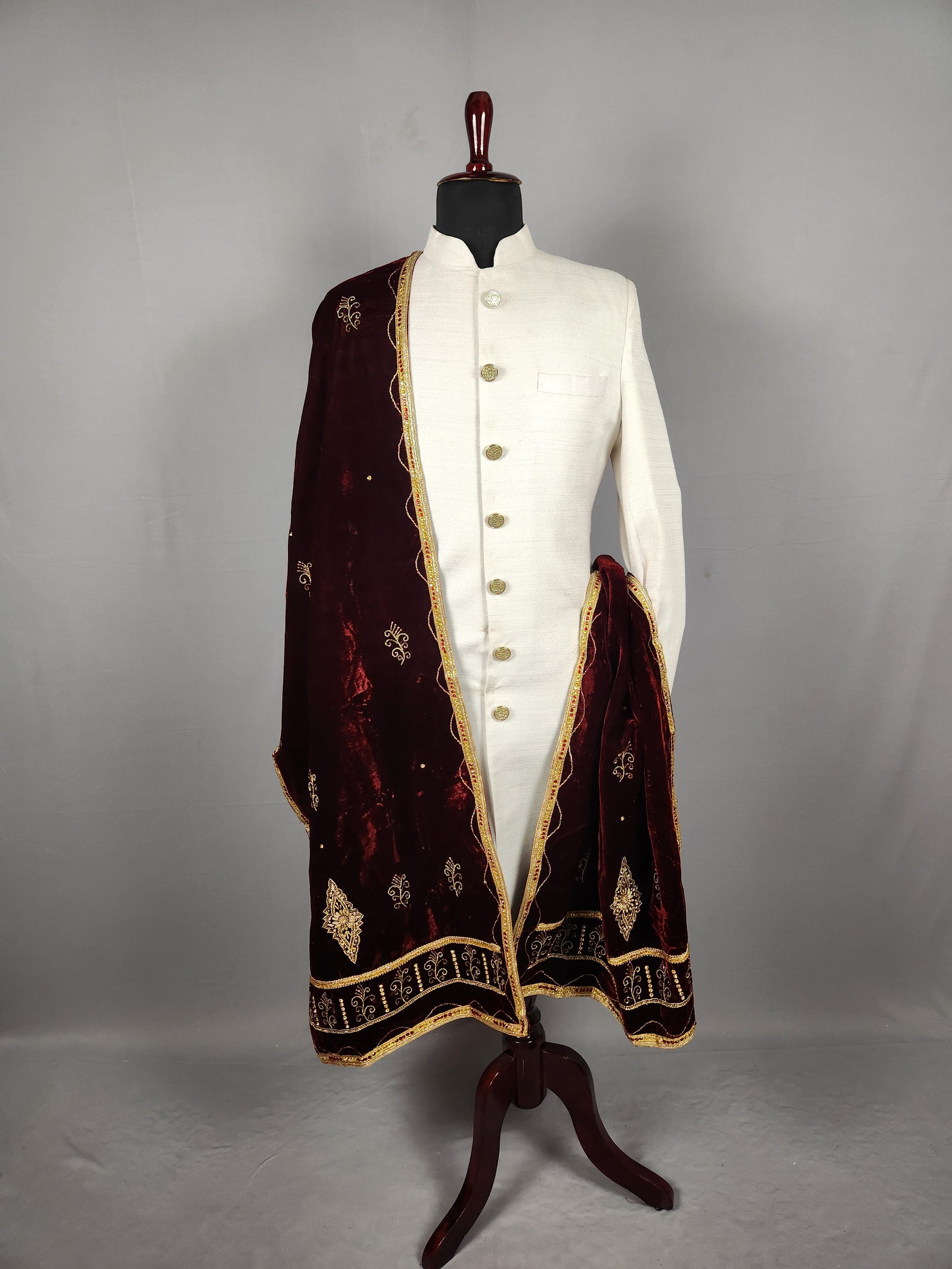 Red Wedding Shawl for Groom