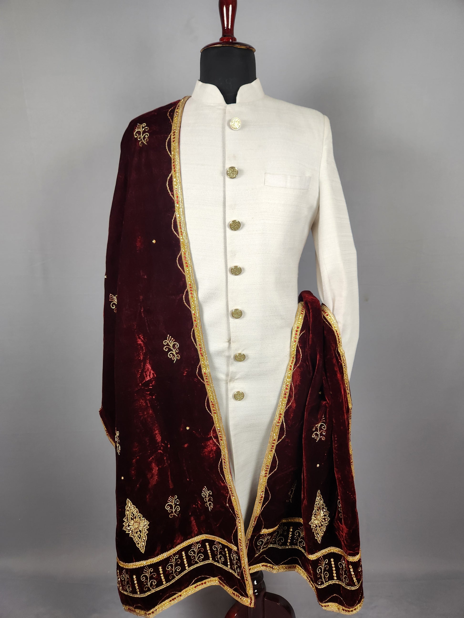 Red Wedding Shawl for Groom