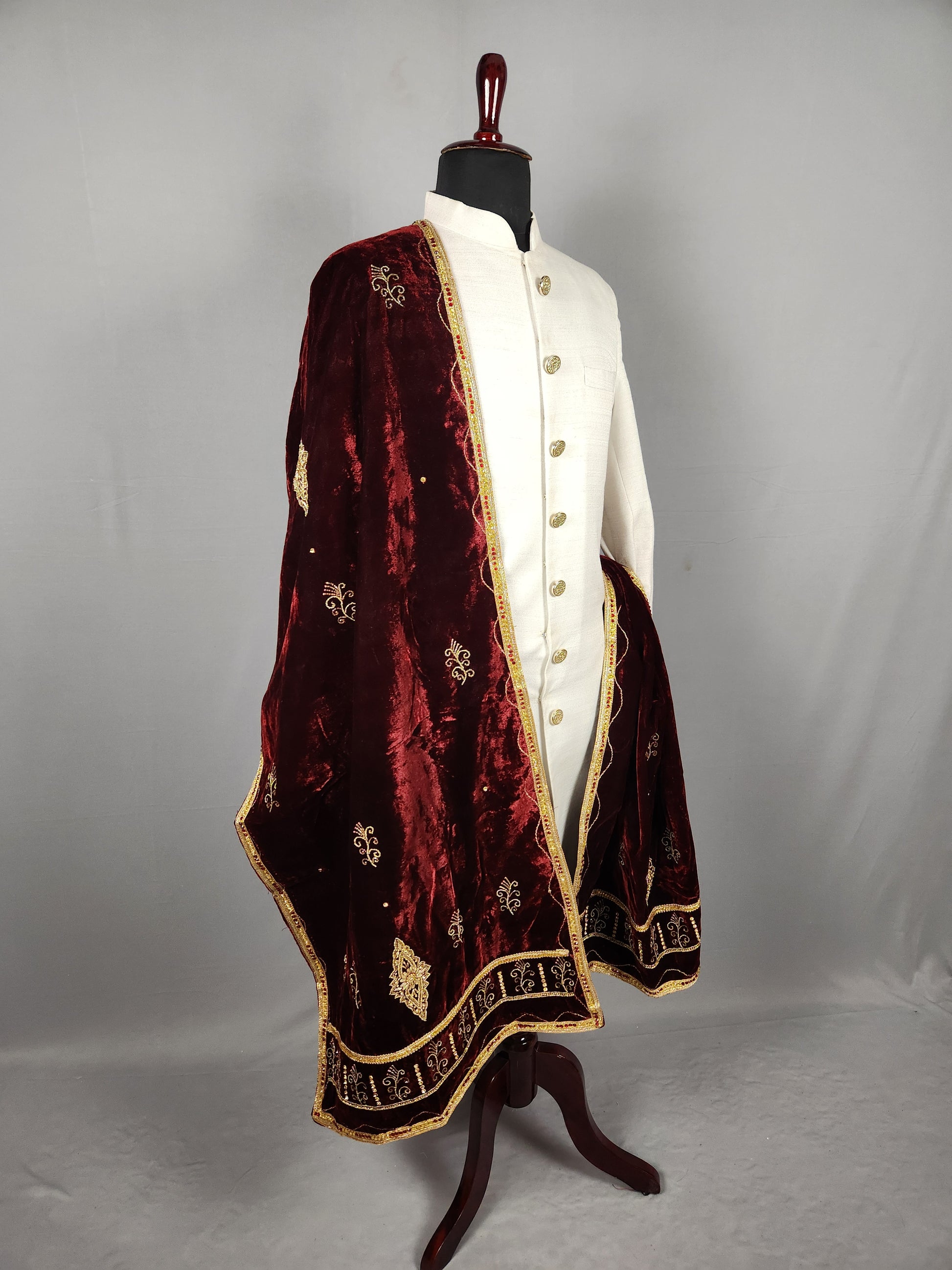 Red Wedding Shawl for Groom