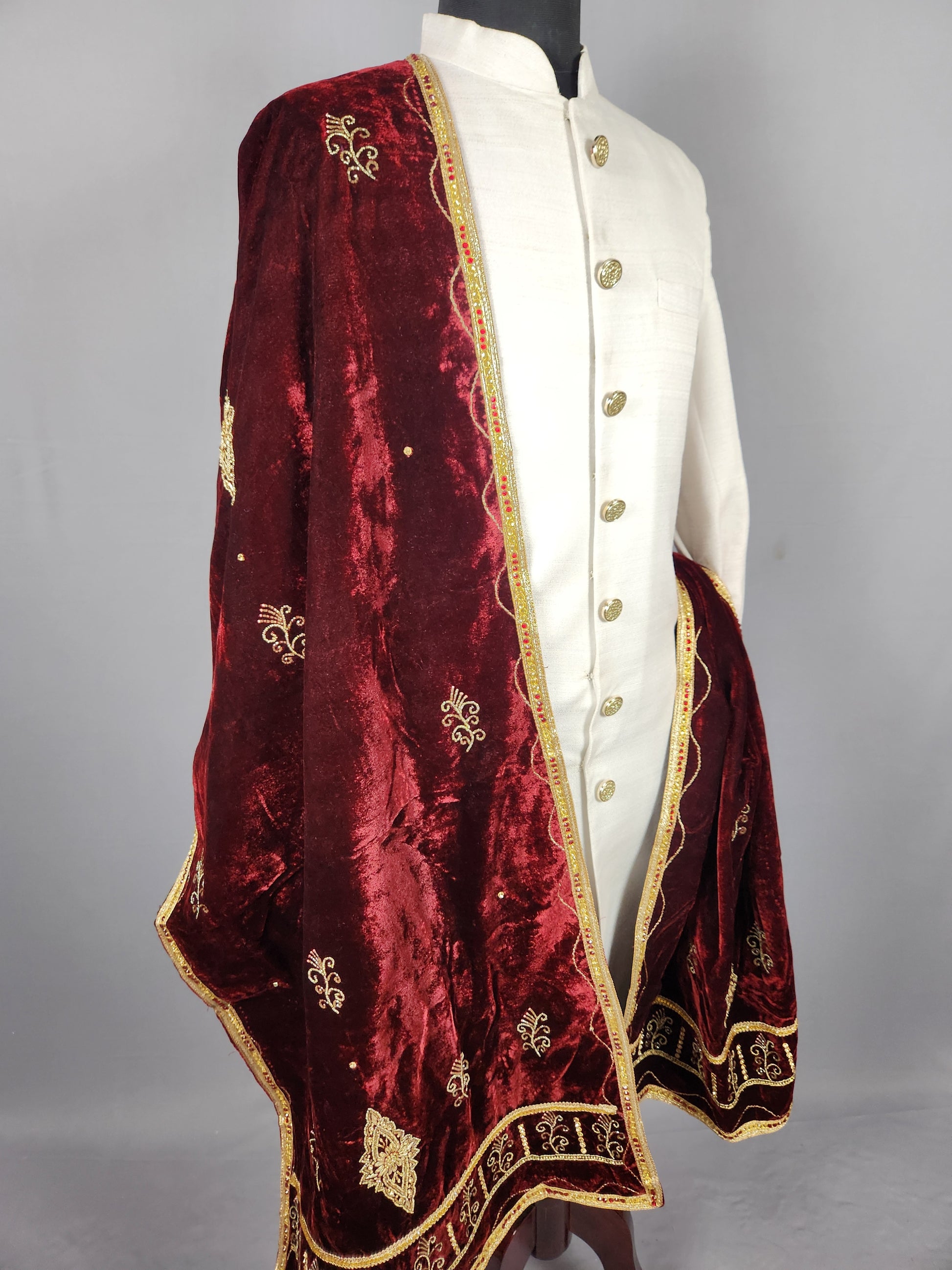 Red Wedding Shawl for Groom