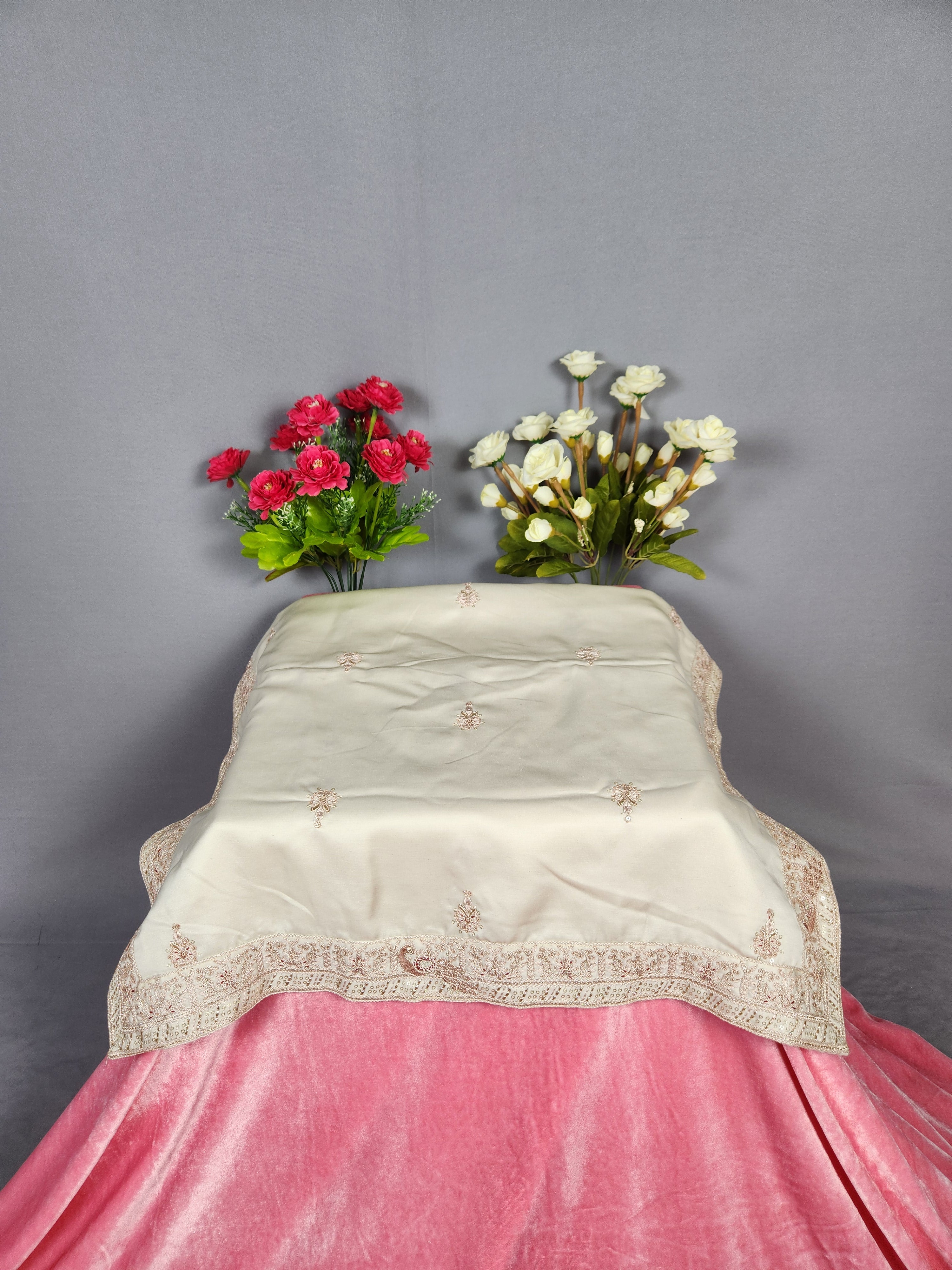 Rose Gold Groom Turban Shawl Set