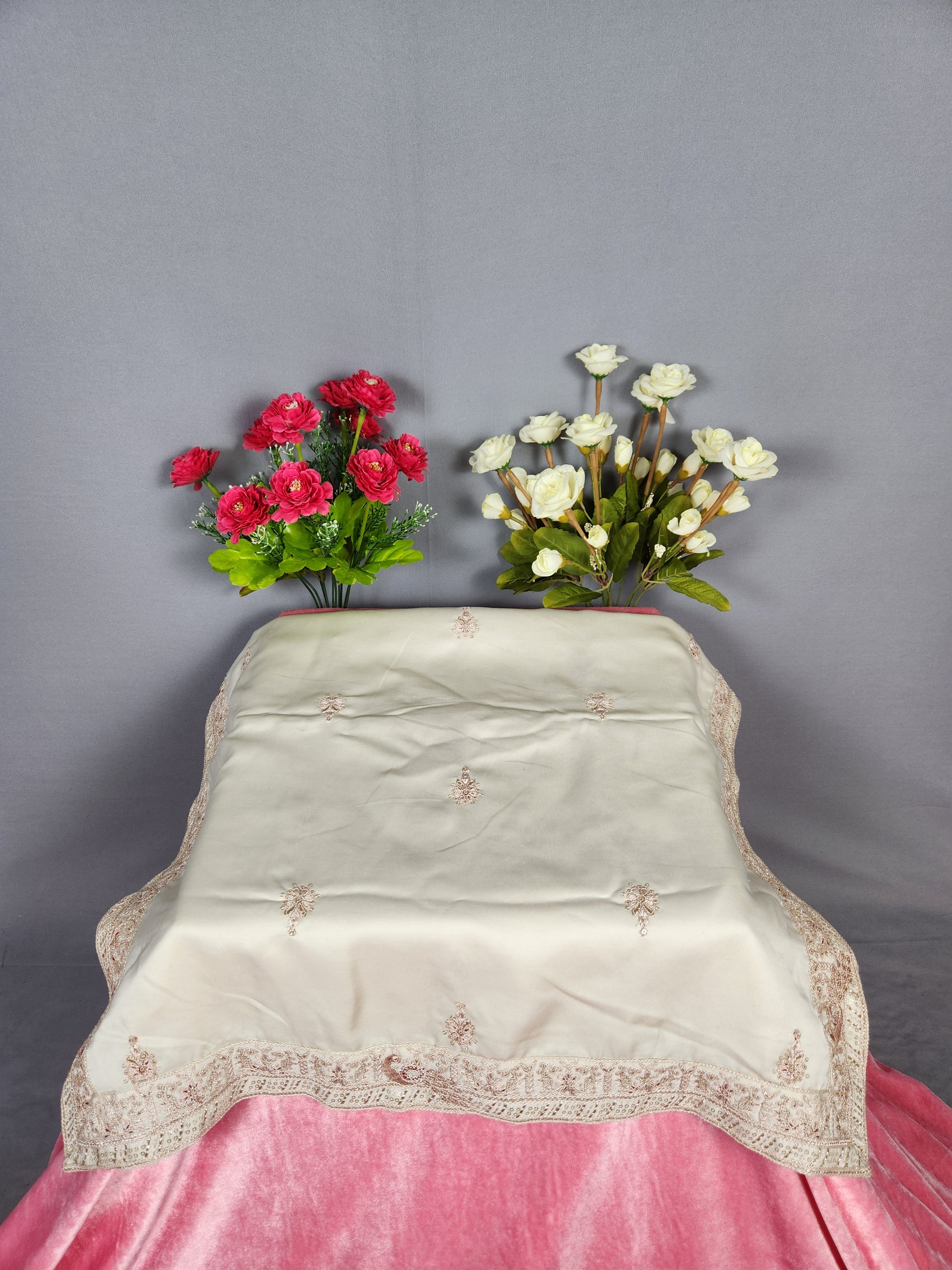 Rose Gold Groom Turban Shawl Set