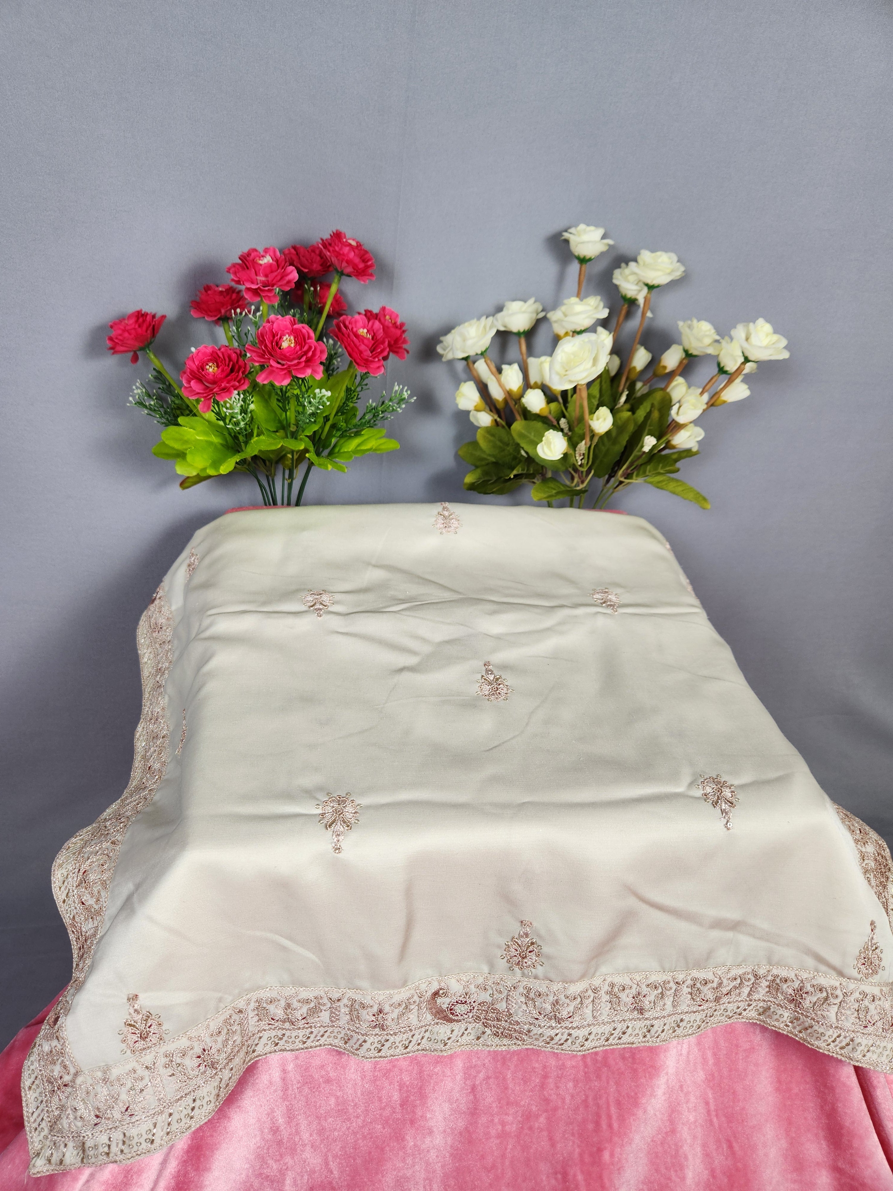 Rose Gold Groom Turban Shawl | Dupatta Safa Set For Men