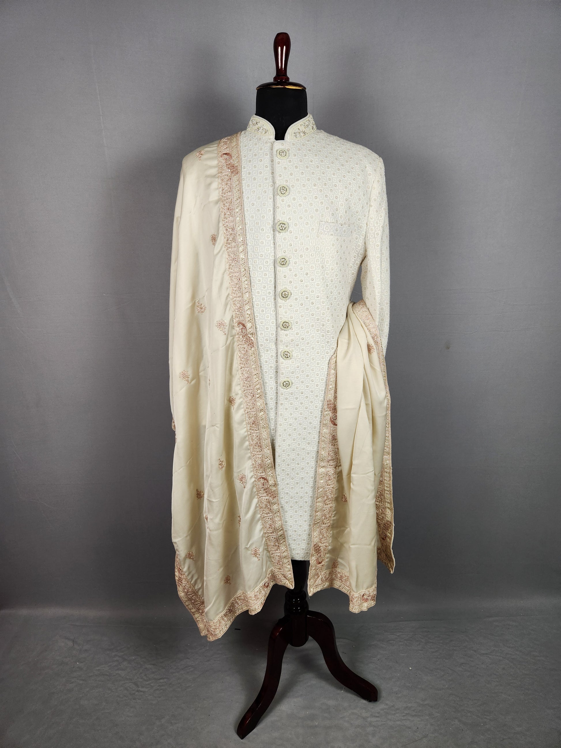 Rose Gold Wedding Shawl for Groom