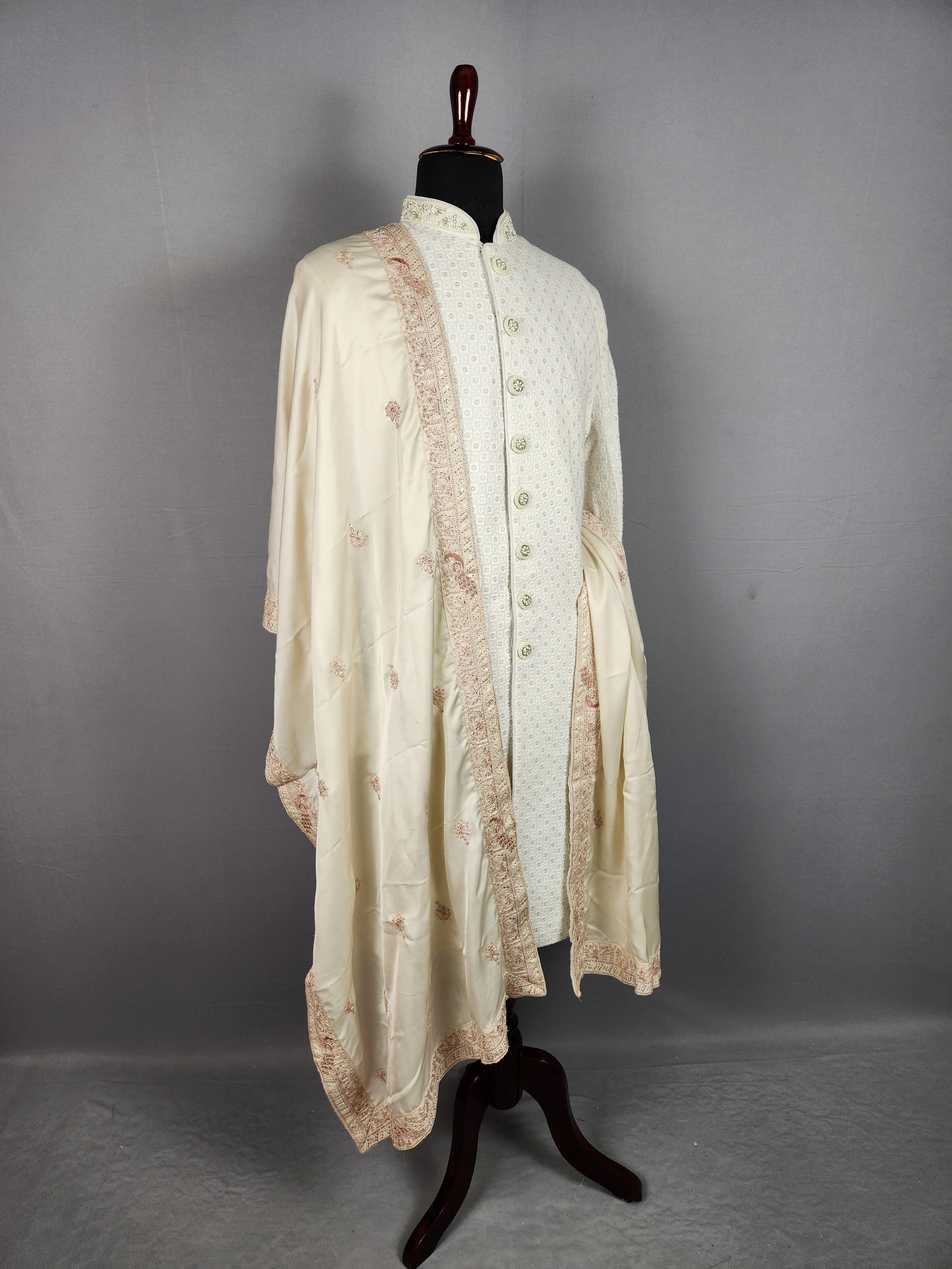 Rose Gold Wedding Shawl for Groom