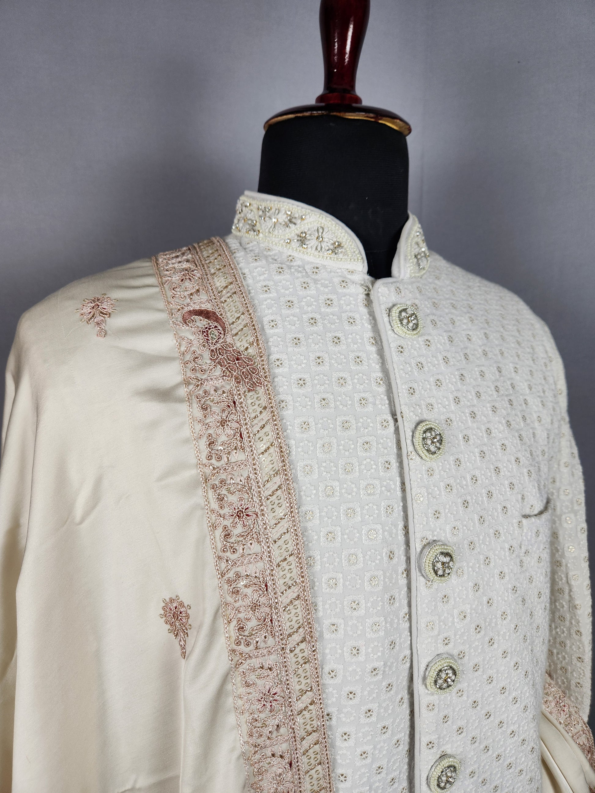 Rose Gold Wedding Shawl for Groom