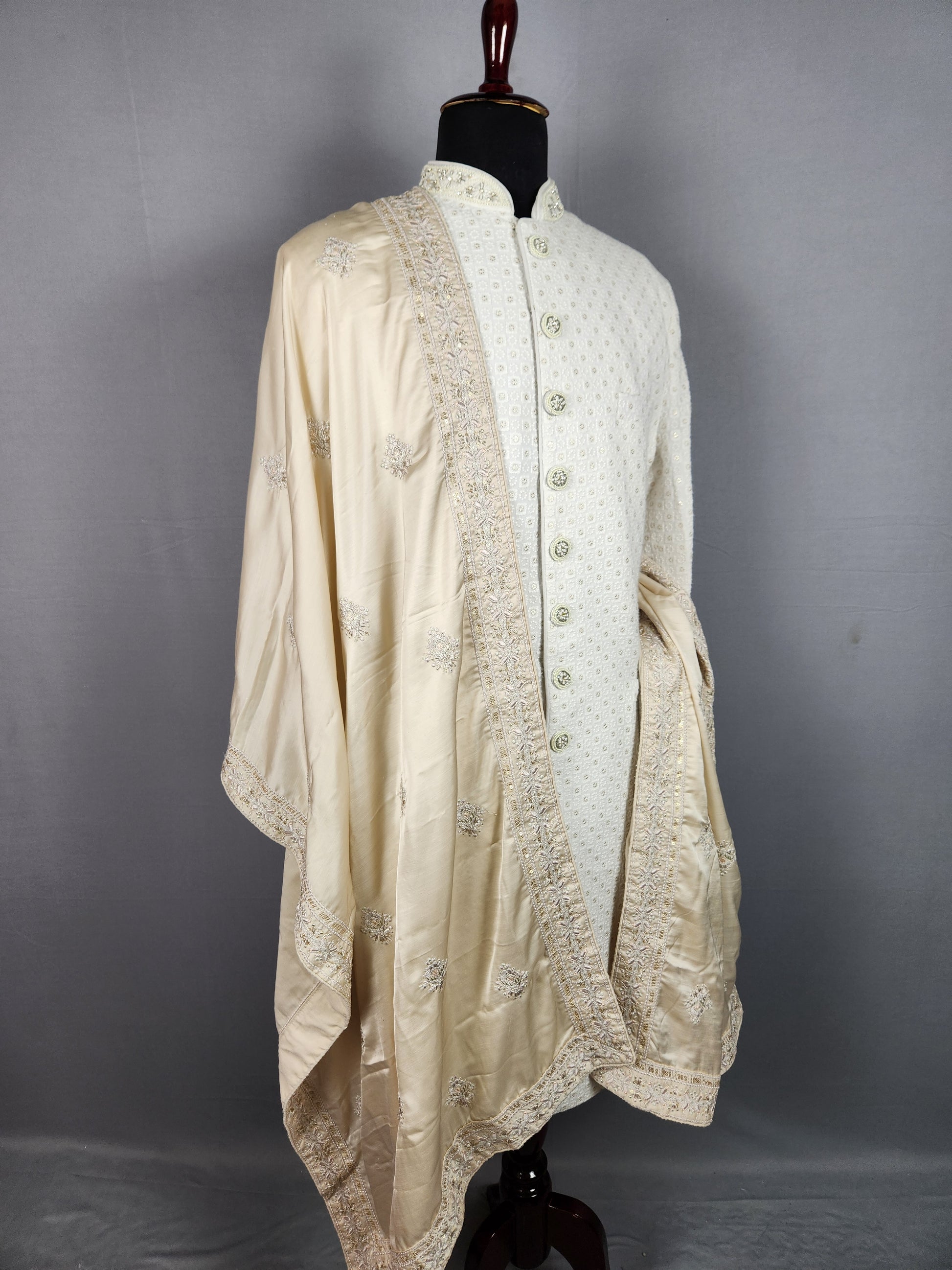 Rose Gold Wedding Shawl for Groom