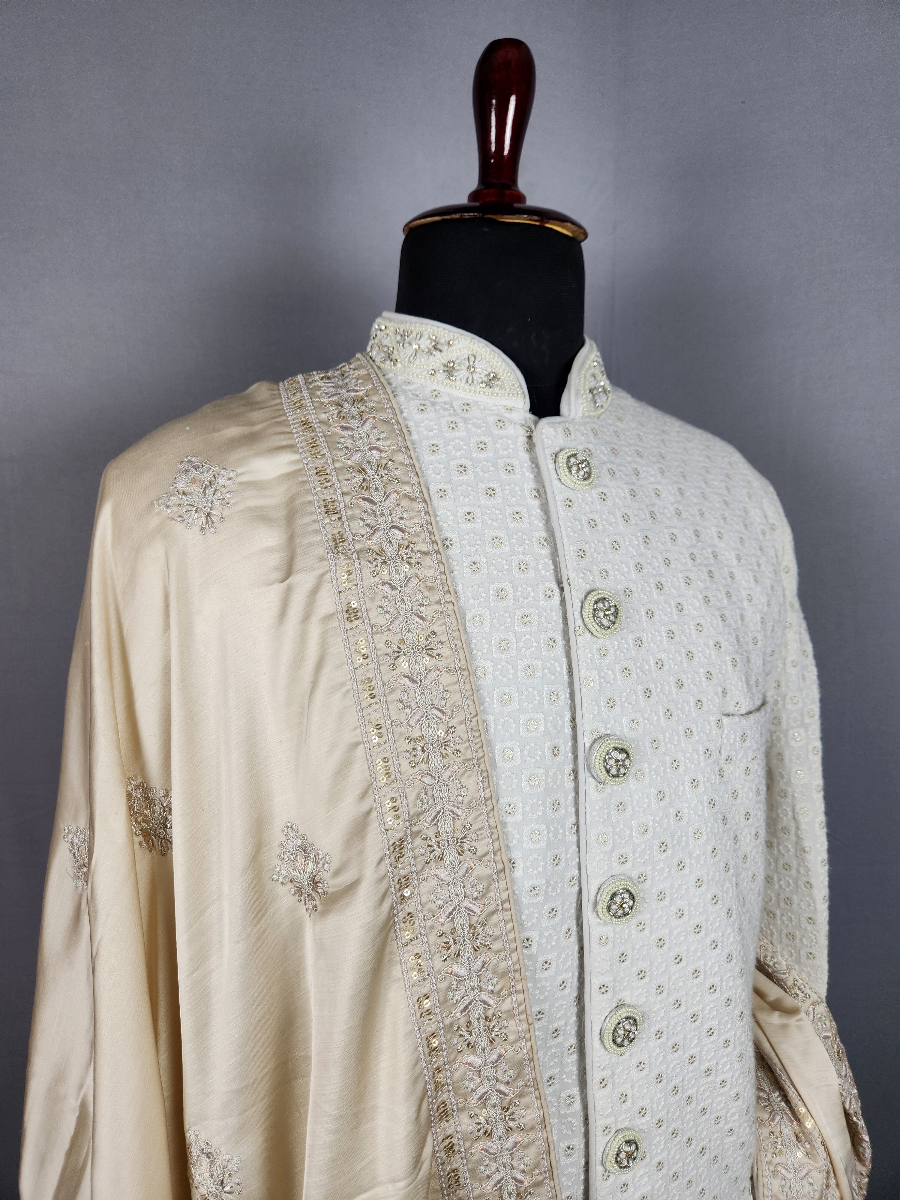 Rose Gold Wedding Shawl for Groom