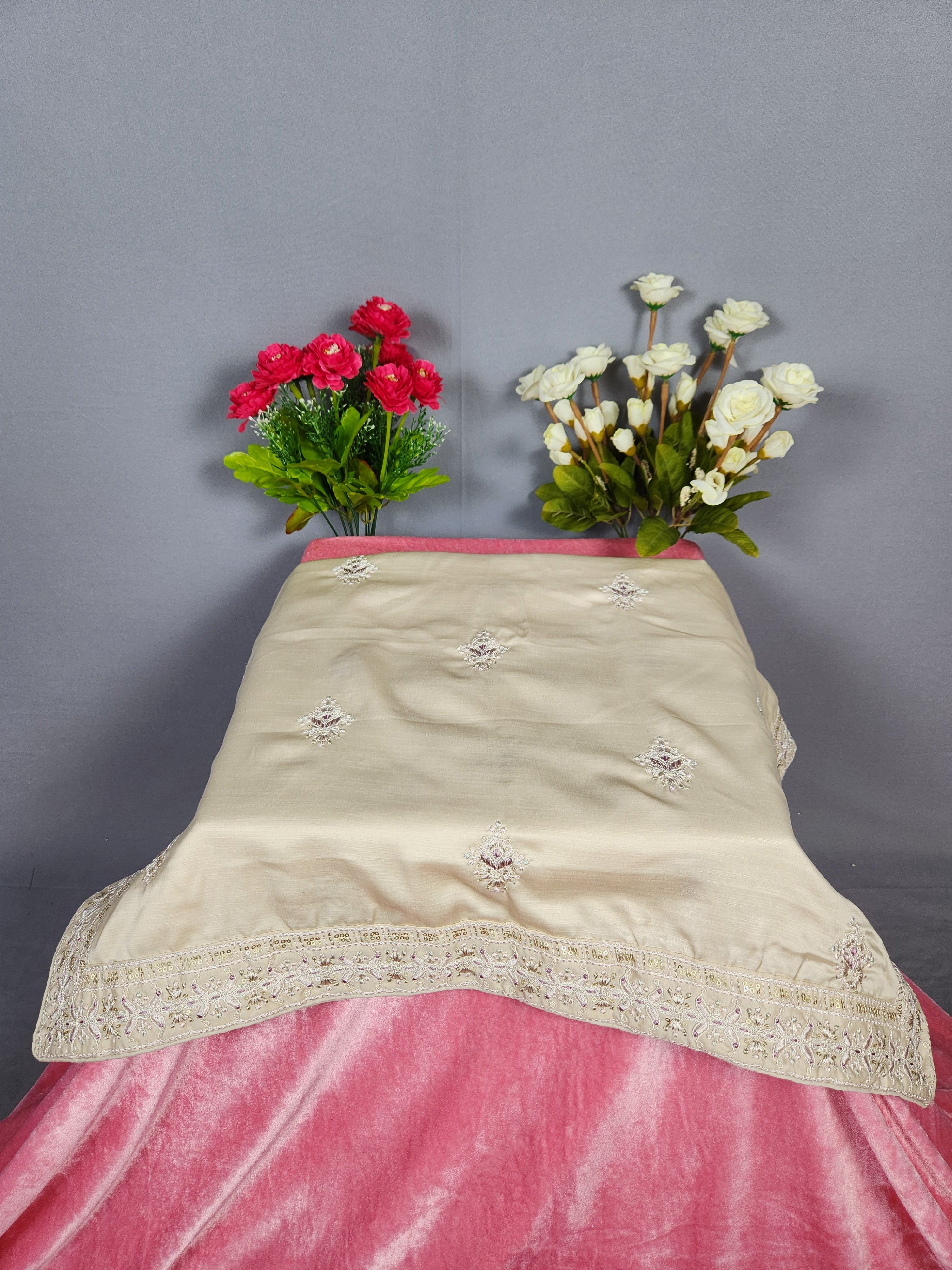 Rose Gold Groom Turban Shawl Set