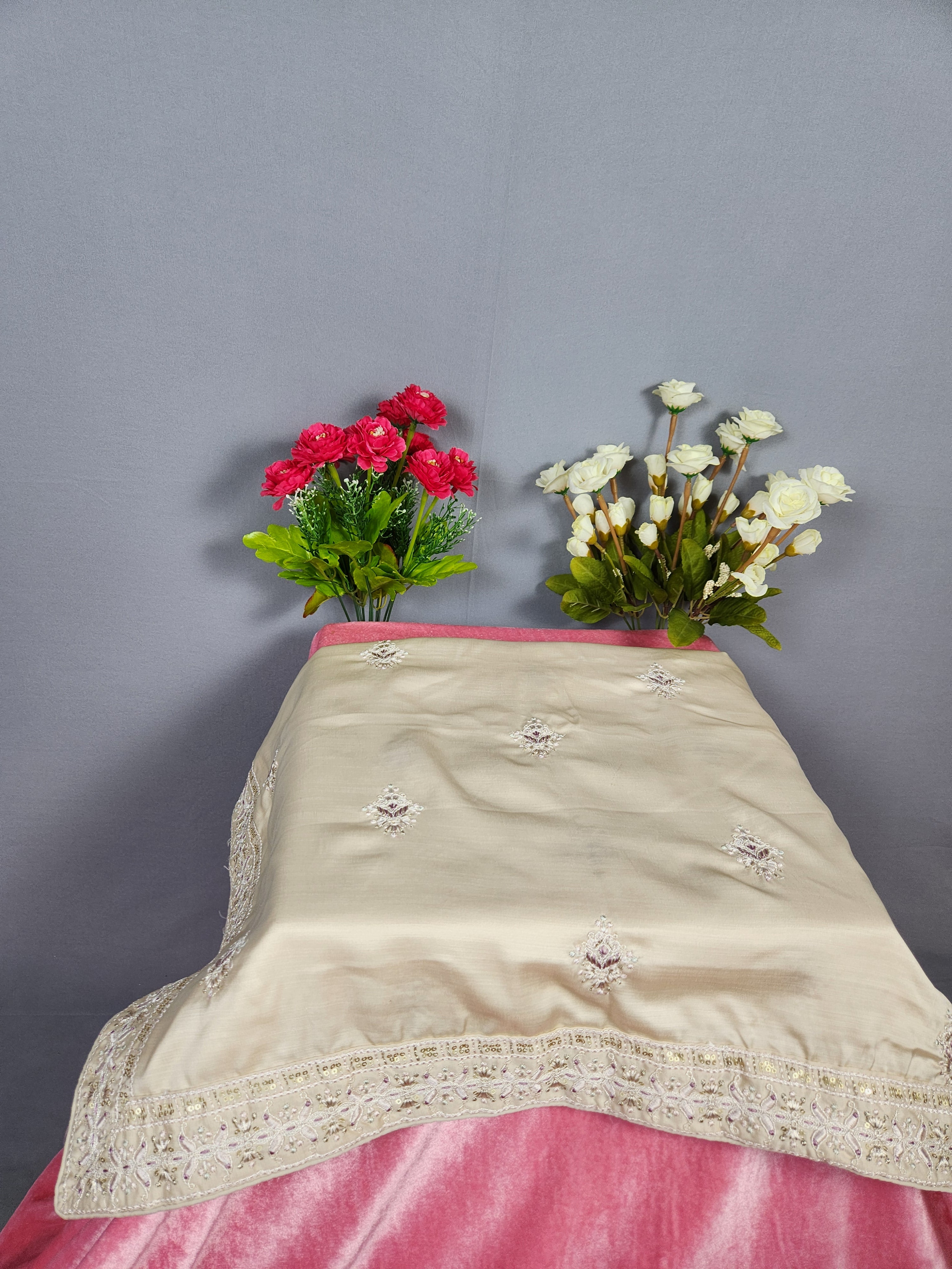 Rose Gold Groom Turban Shawl Set