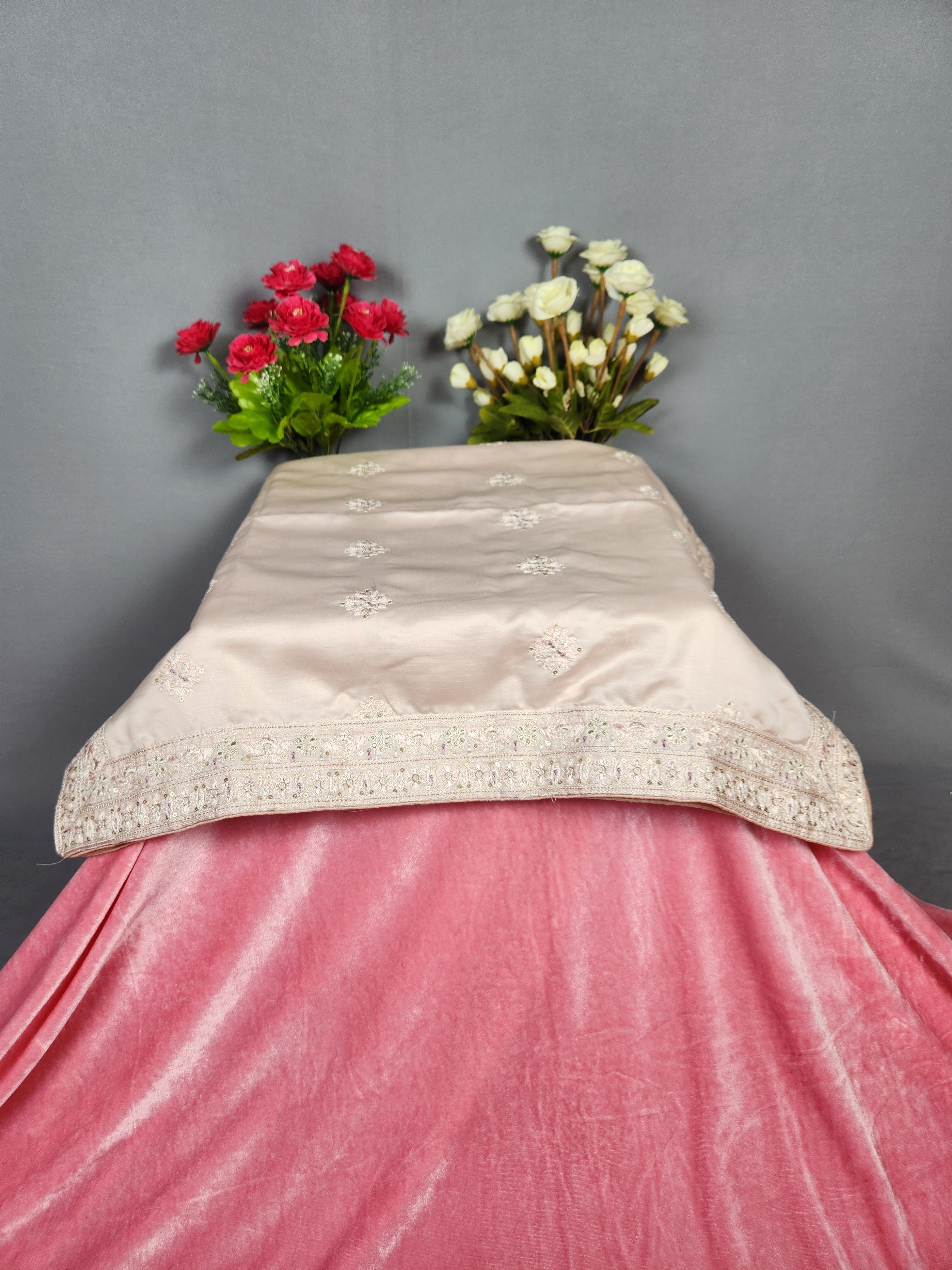 Rose Gold Groom Turban Shawl Set