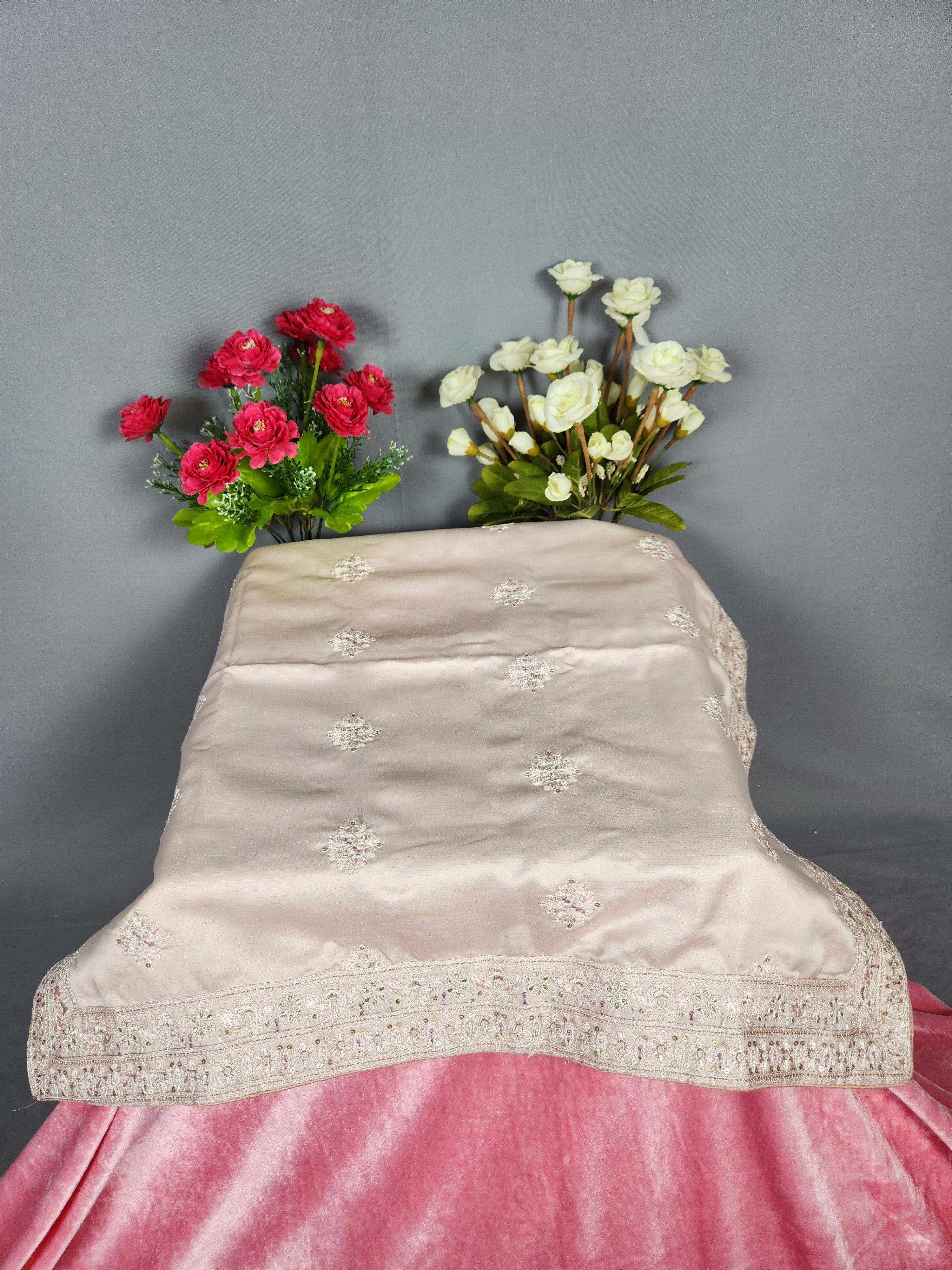 Rose Gold Groom Turban Shawl Set