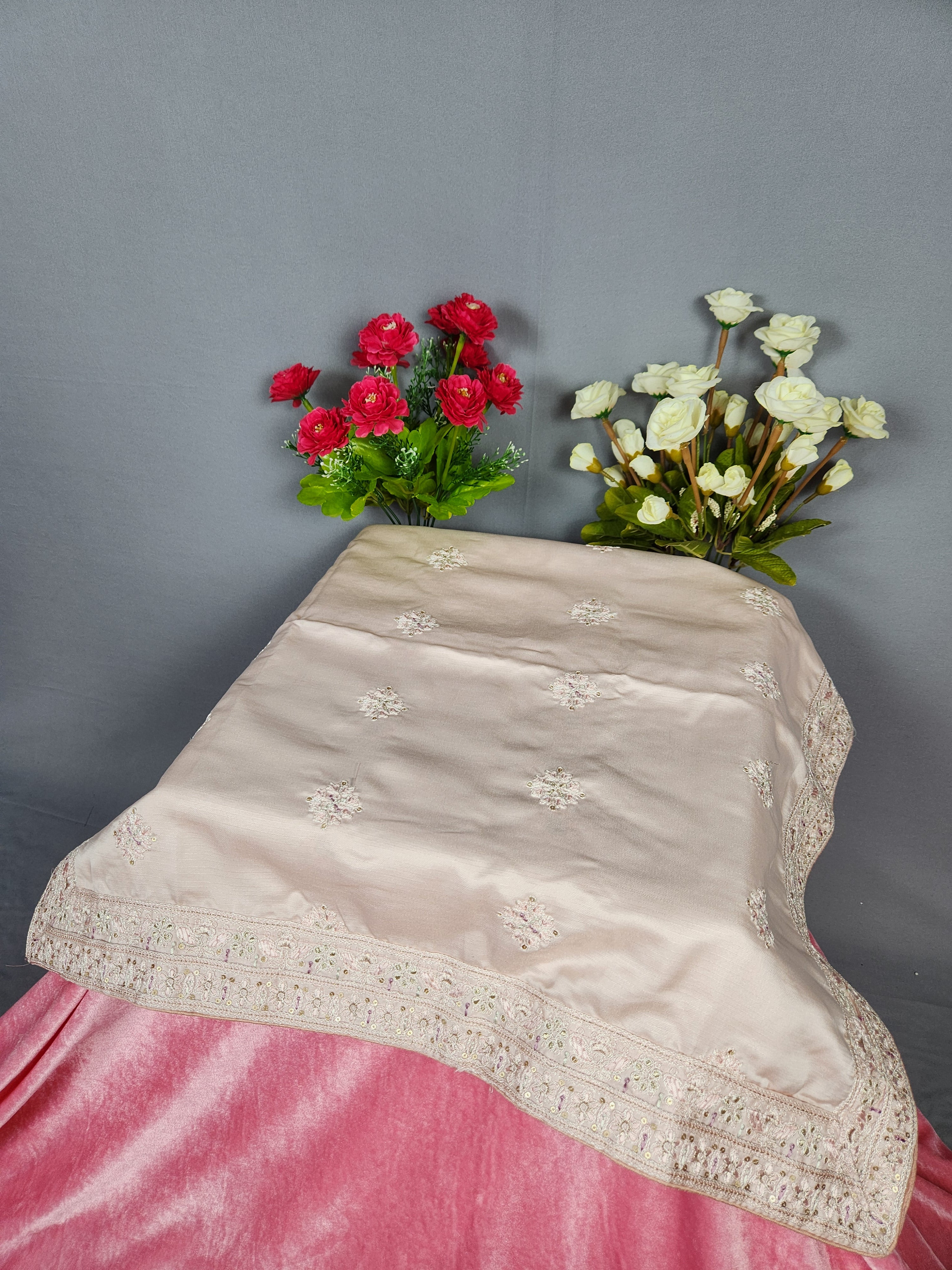 Rose Gold Groom Turban Shawl Set