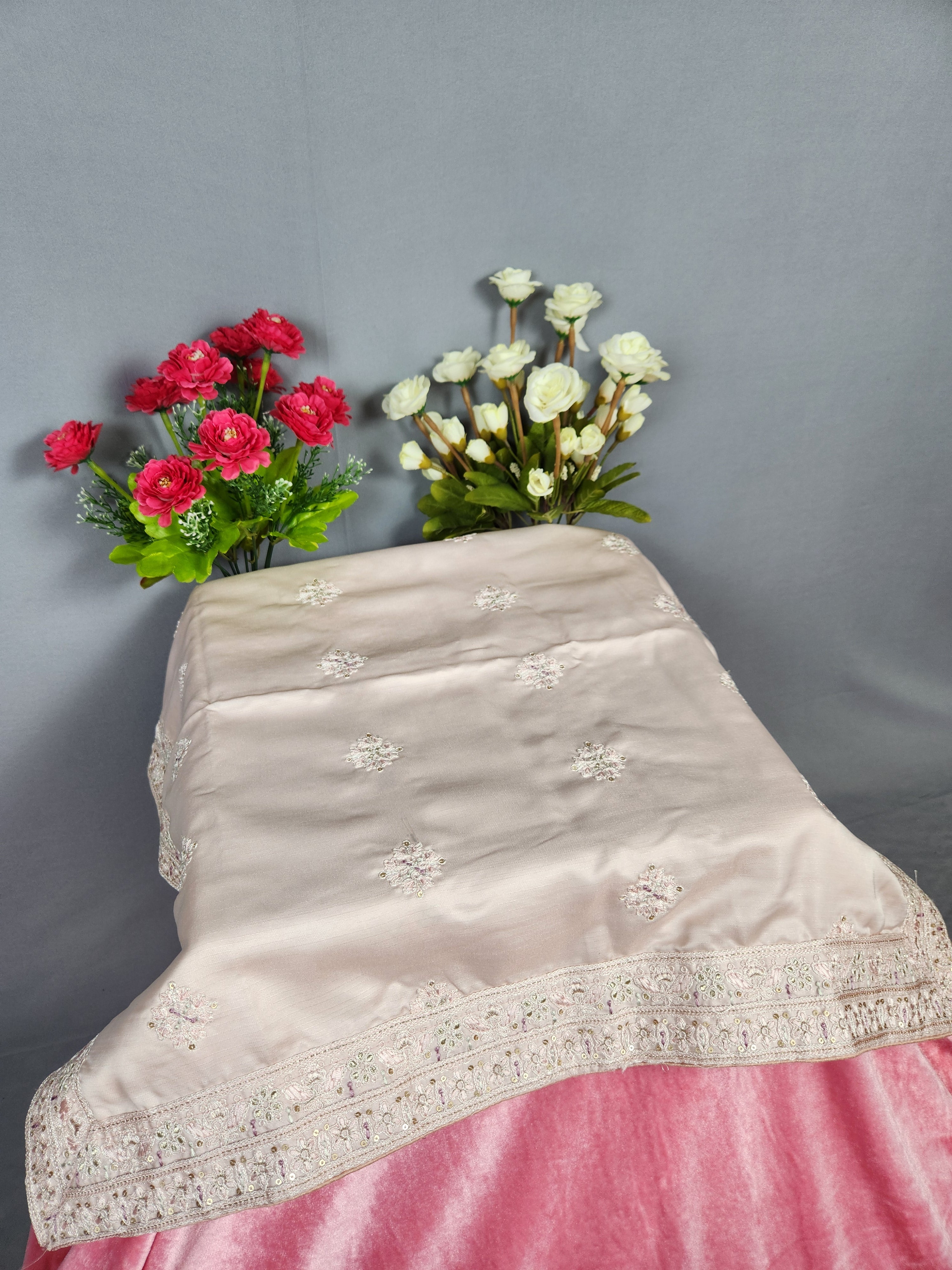 Rose Gold Groom Turban Shawl Set