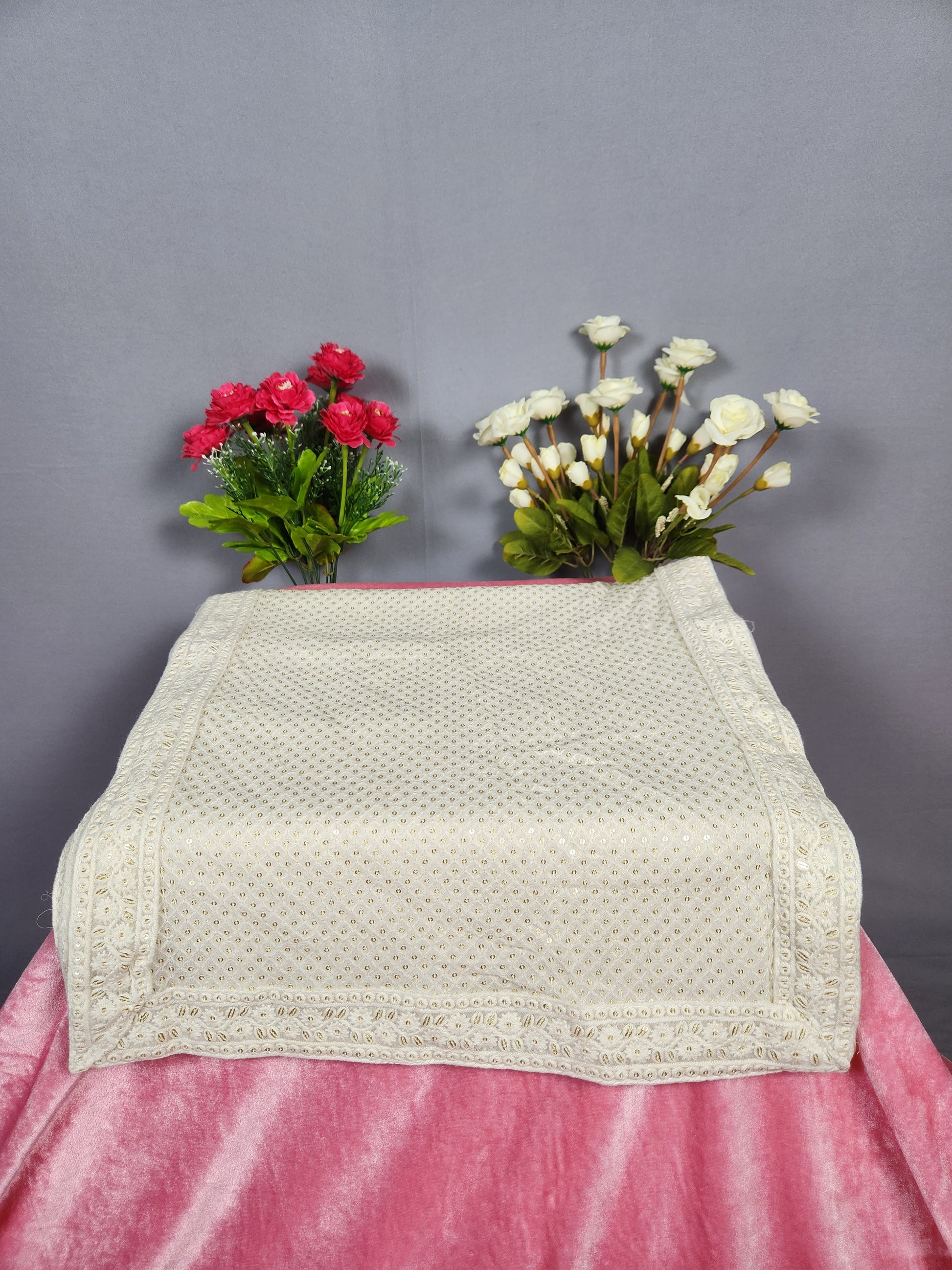 White Groom Turban Shawl Set