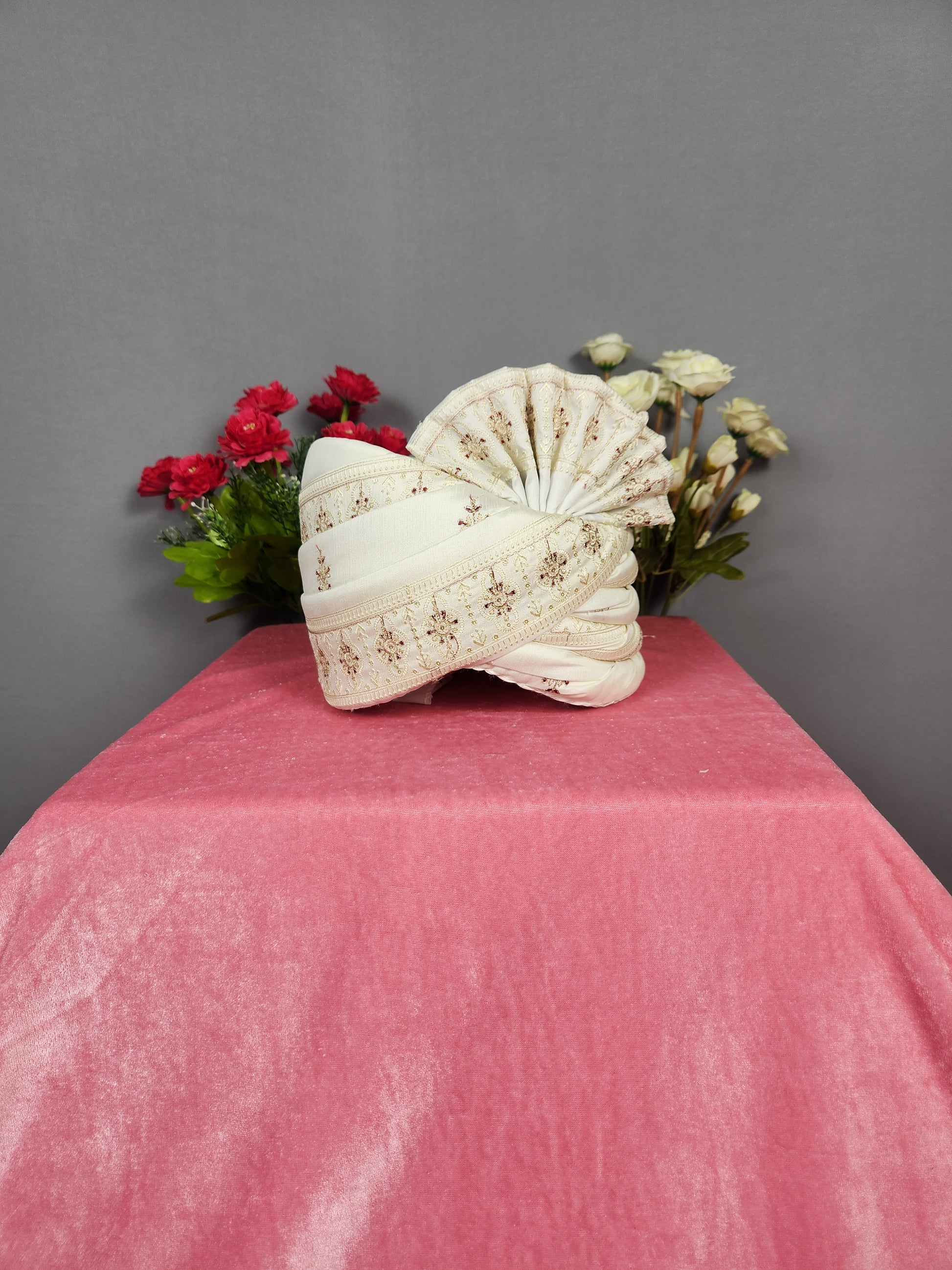 White Groom Turban Safa
