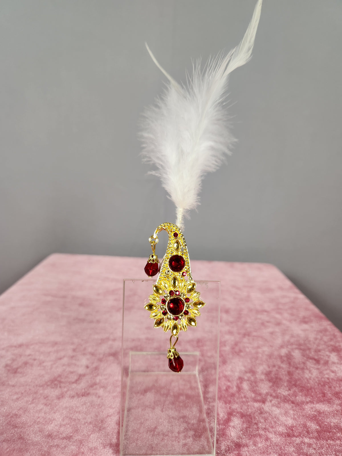 GROOM TURBAN BROOCH WITH PENDANT STYLE