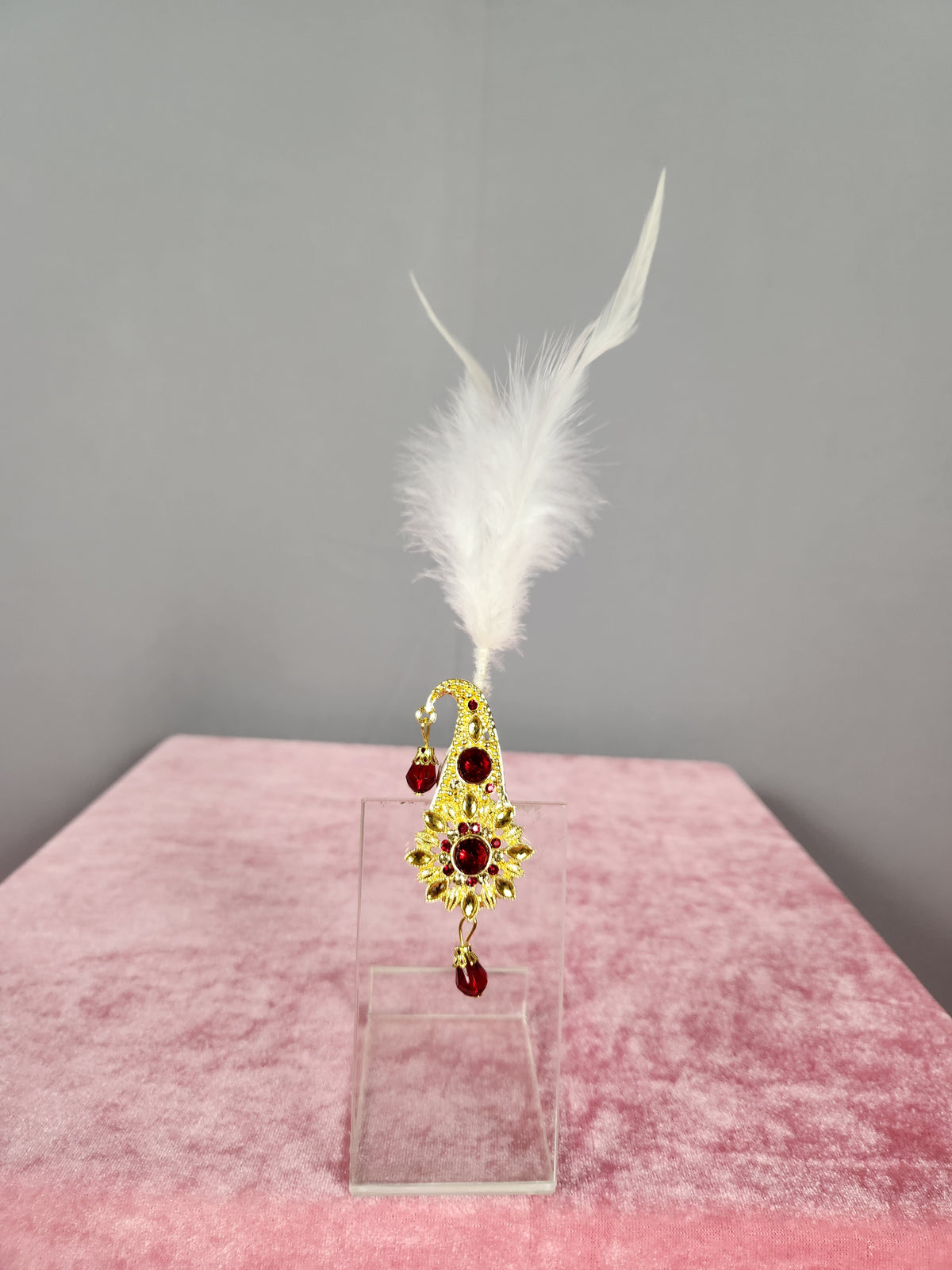 GROOM TURBAN BROOCH WITH PENDANT STYLE