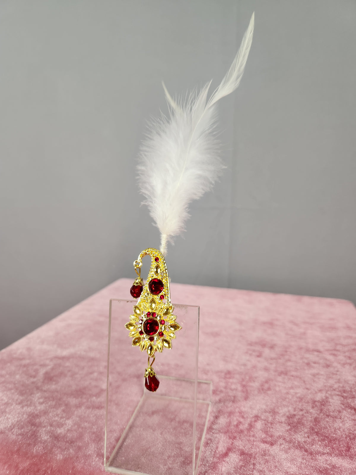 GROOM TURBAN BROOCH WITH PENDANT STYLE