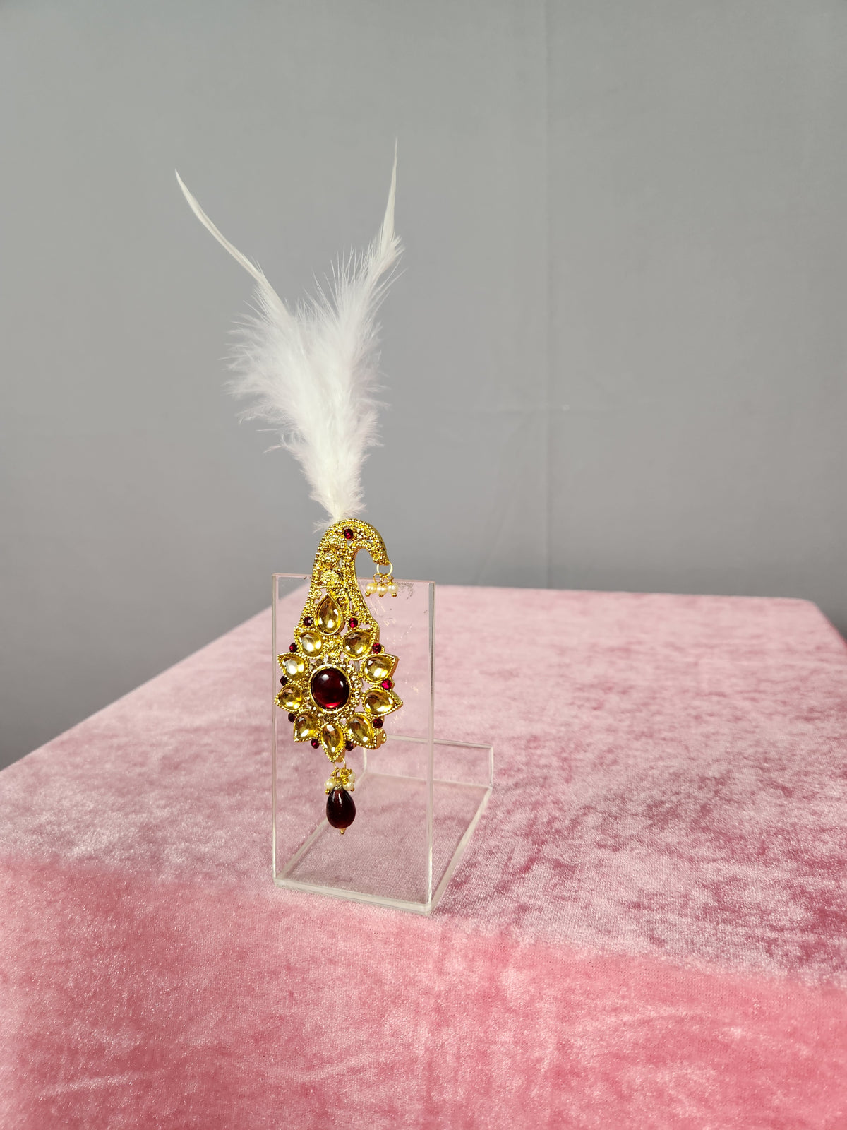 GROOM TURBAN BROOCH WITH PENDANT STYLE