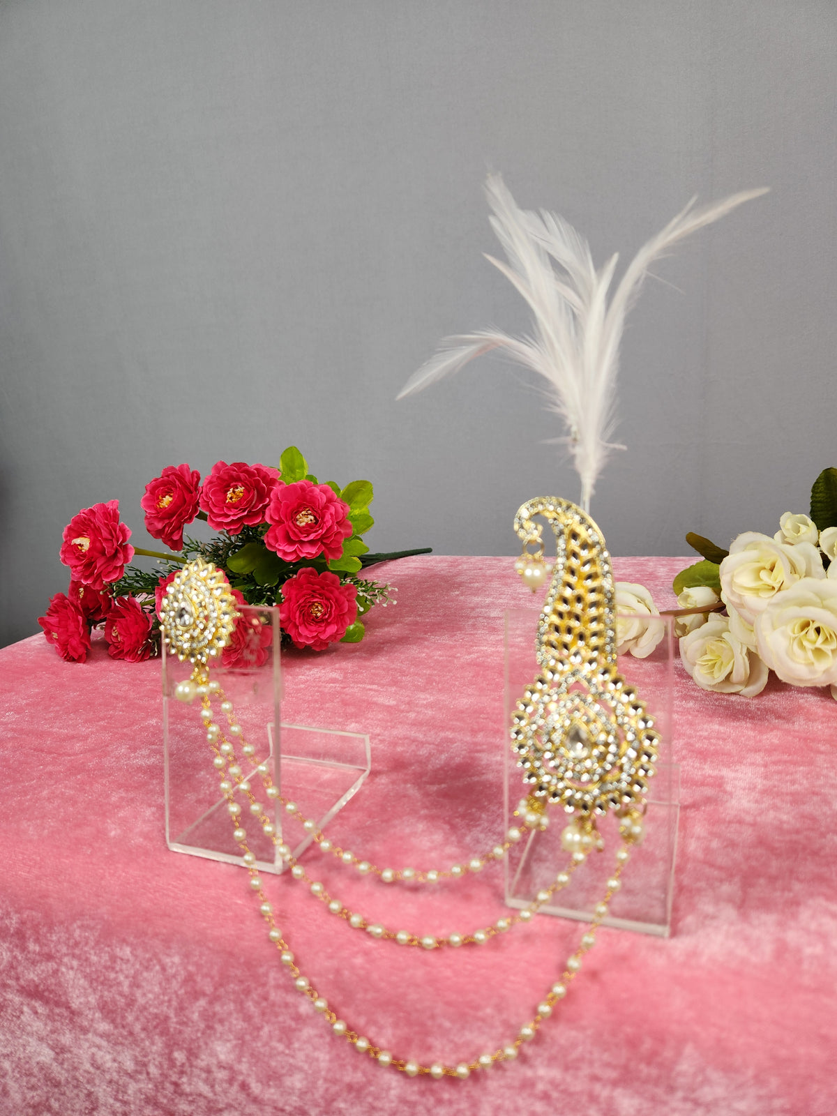 GROOM TURBAN BROOCH WITH CHAIN STYLE
