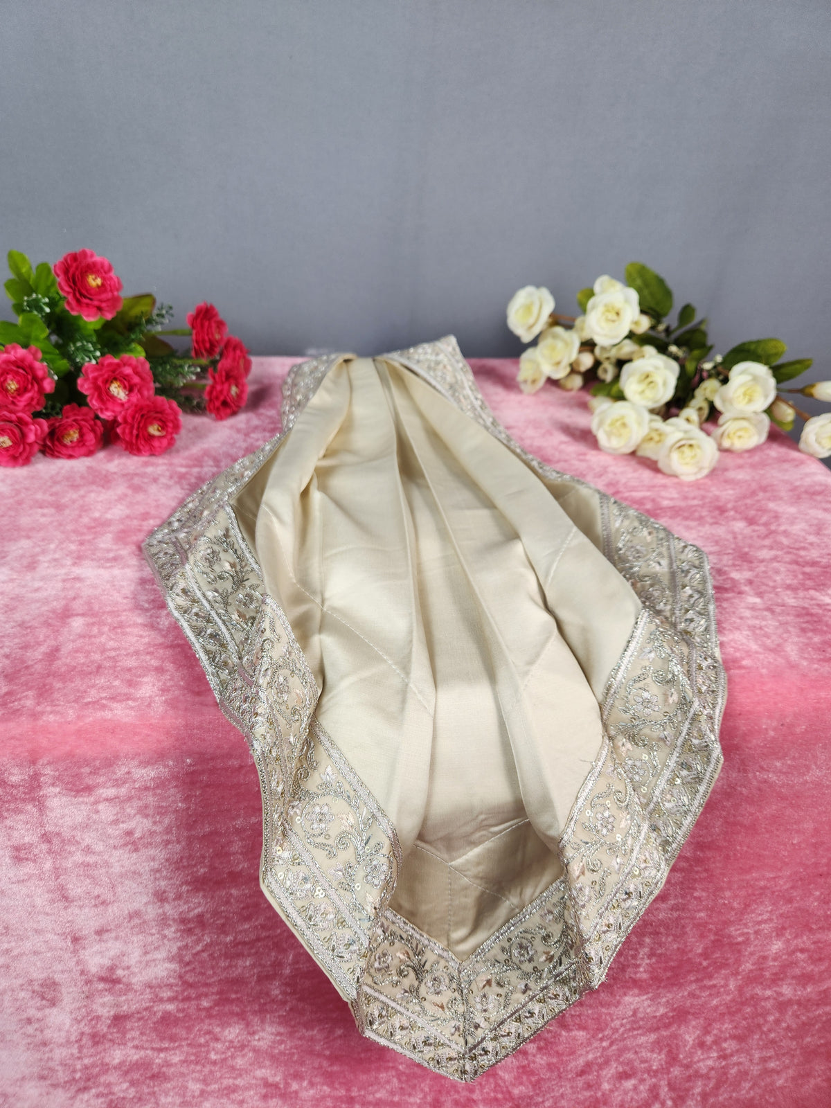 Rose Gold Groom Stole | Shawl For Men