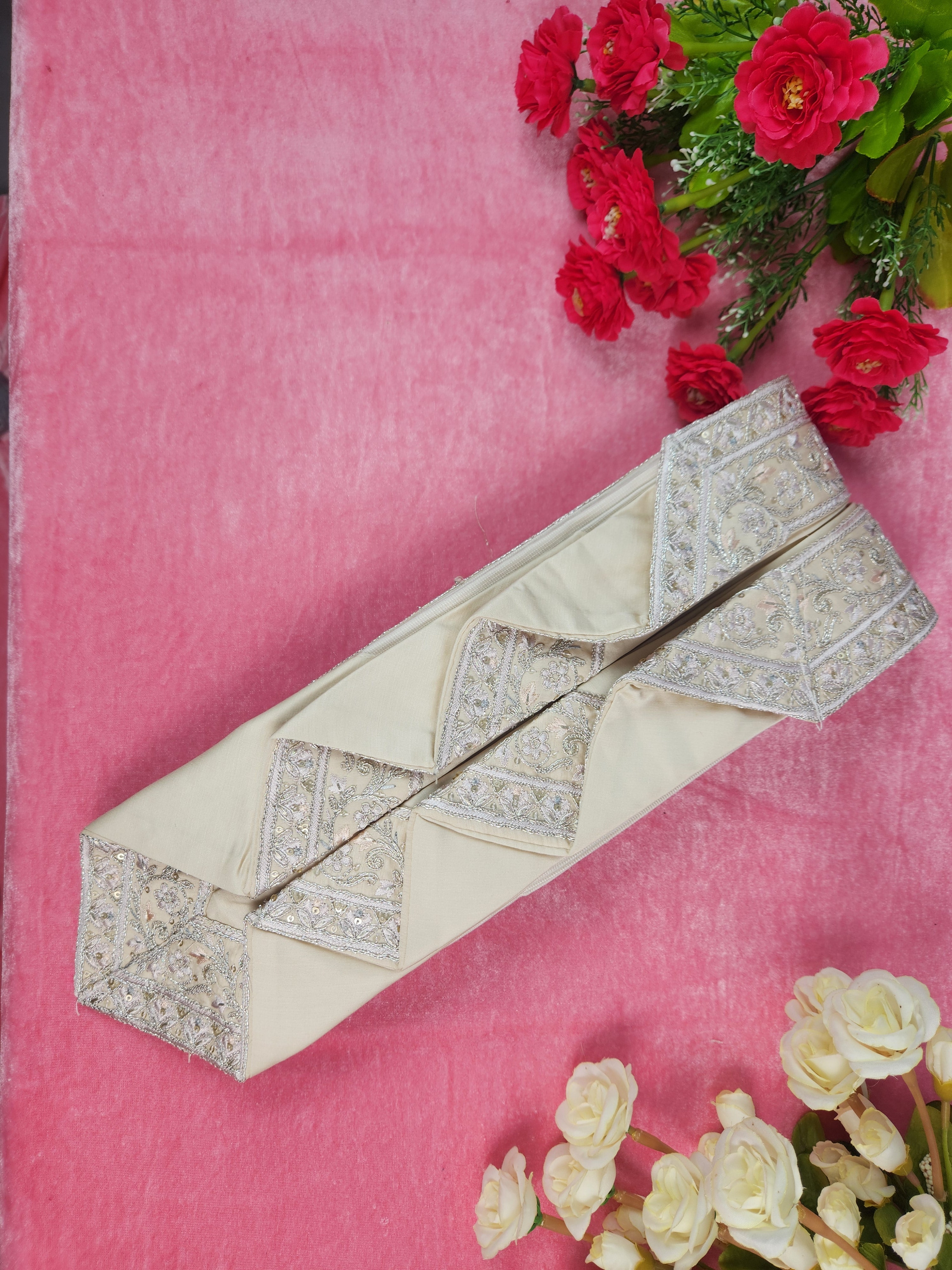 Rose Gold Groom Turban Shawl | Dupatta Safa Set For Men