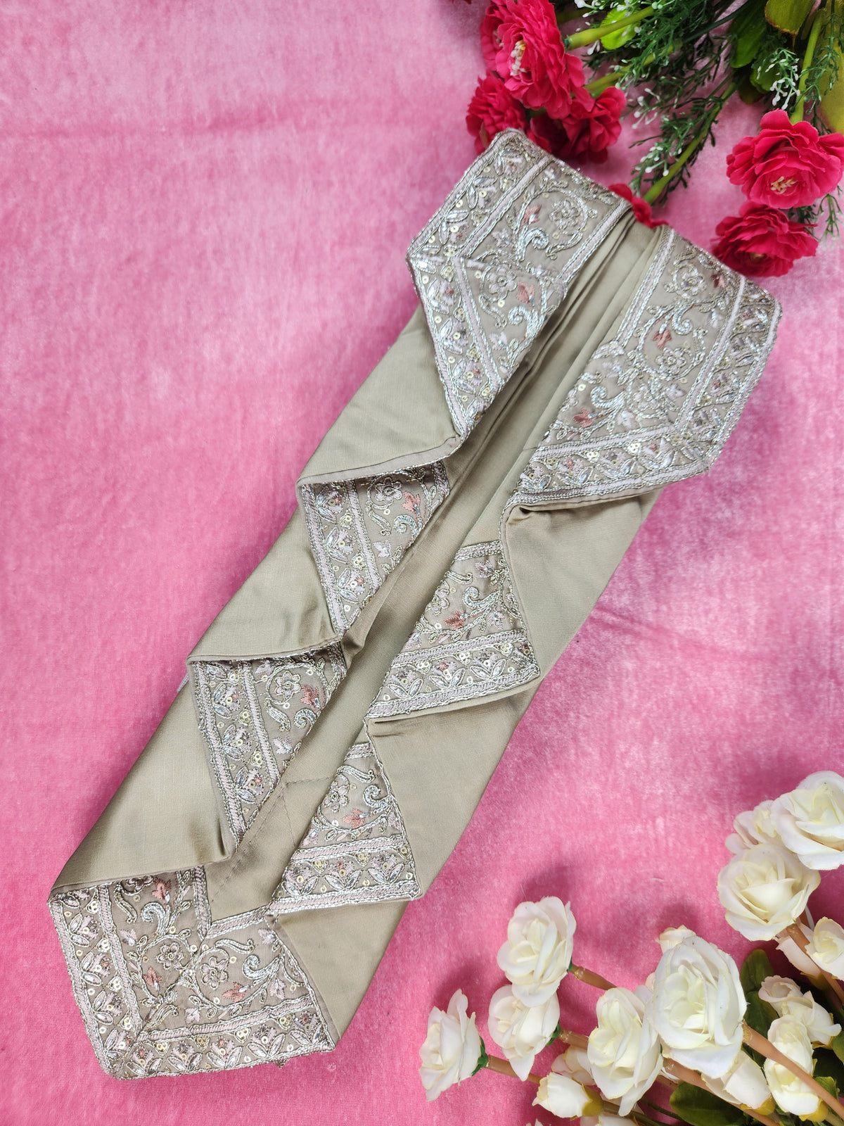 Copper Golden Groom Turban Shawl | Dupatta Safa Set For Men