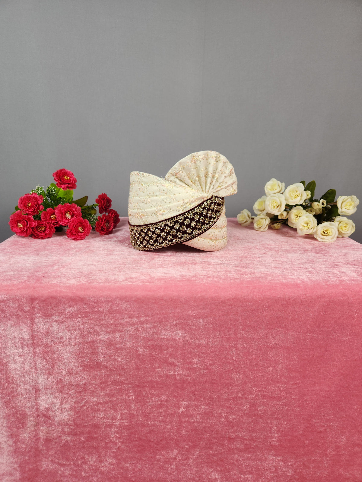 Cream Ivory Groom Turban | Safa For Men