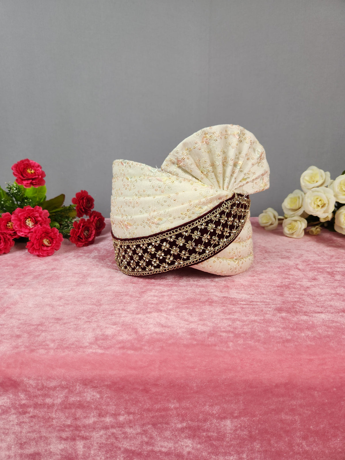 Cream Ivory Groom Turban | Safa For Men