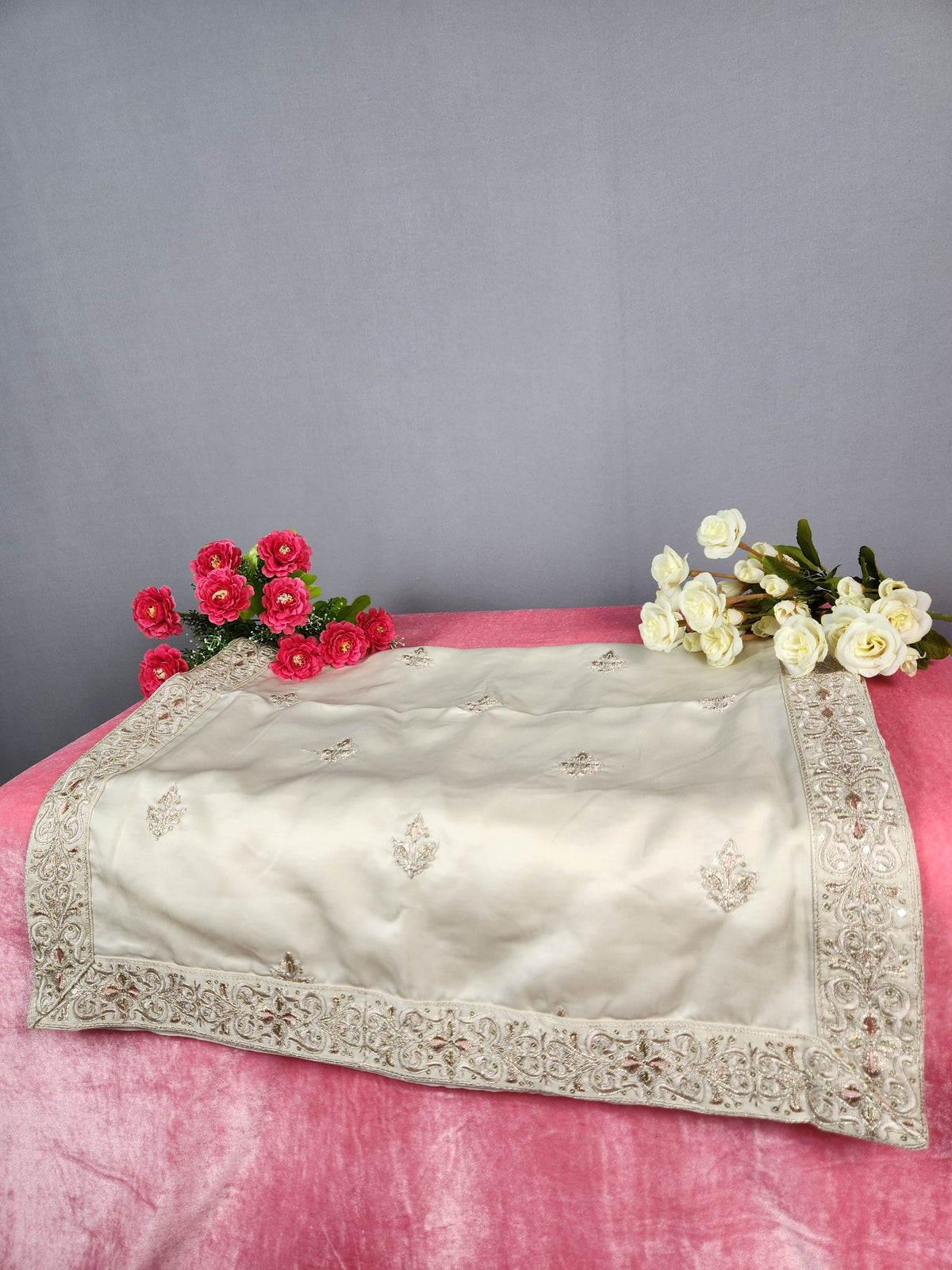 Champagne Golden Groom Turban Shawl | Dupatta Safa Set For Men