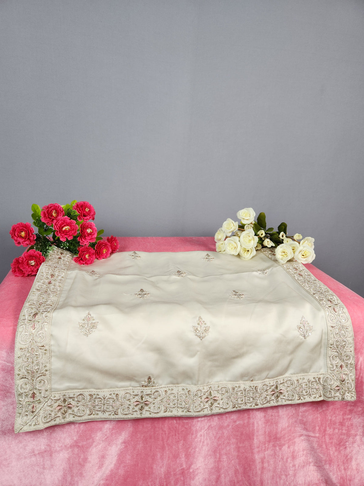 Champagne Golden Groom Turban Shawl | Dupatta Safa Set For Men