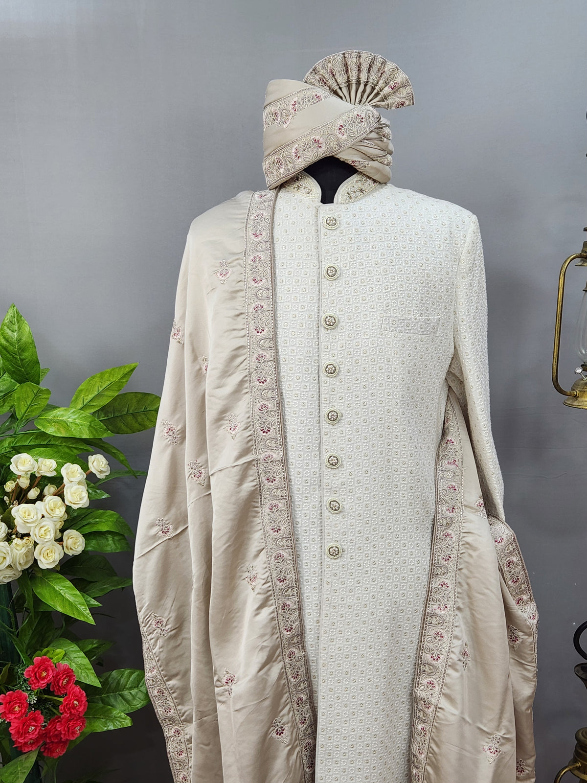 Lavender Groom Shawl - Red Color Touch Up Stole