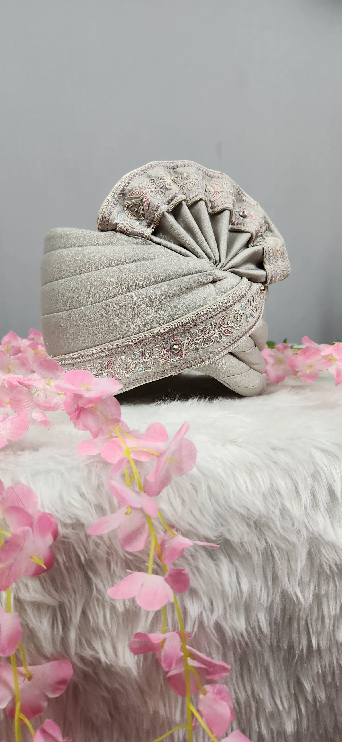 Gray Groom Turban | Safa For Men