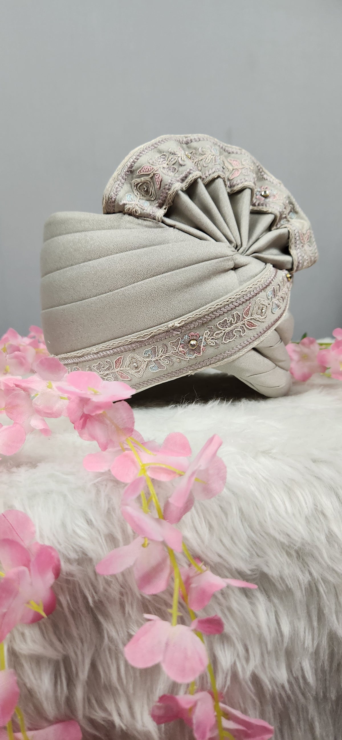 Gray Groom Turban | Safa For Men